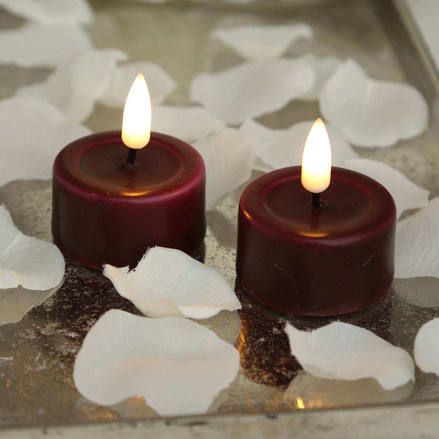 Deluxe Homeart LED-Kerze LED Teelichter Mia flackernd mit Batterien D:4,1cm günstig online kaufen