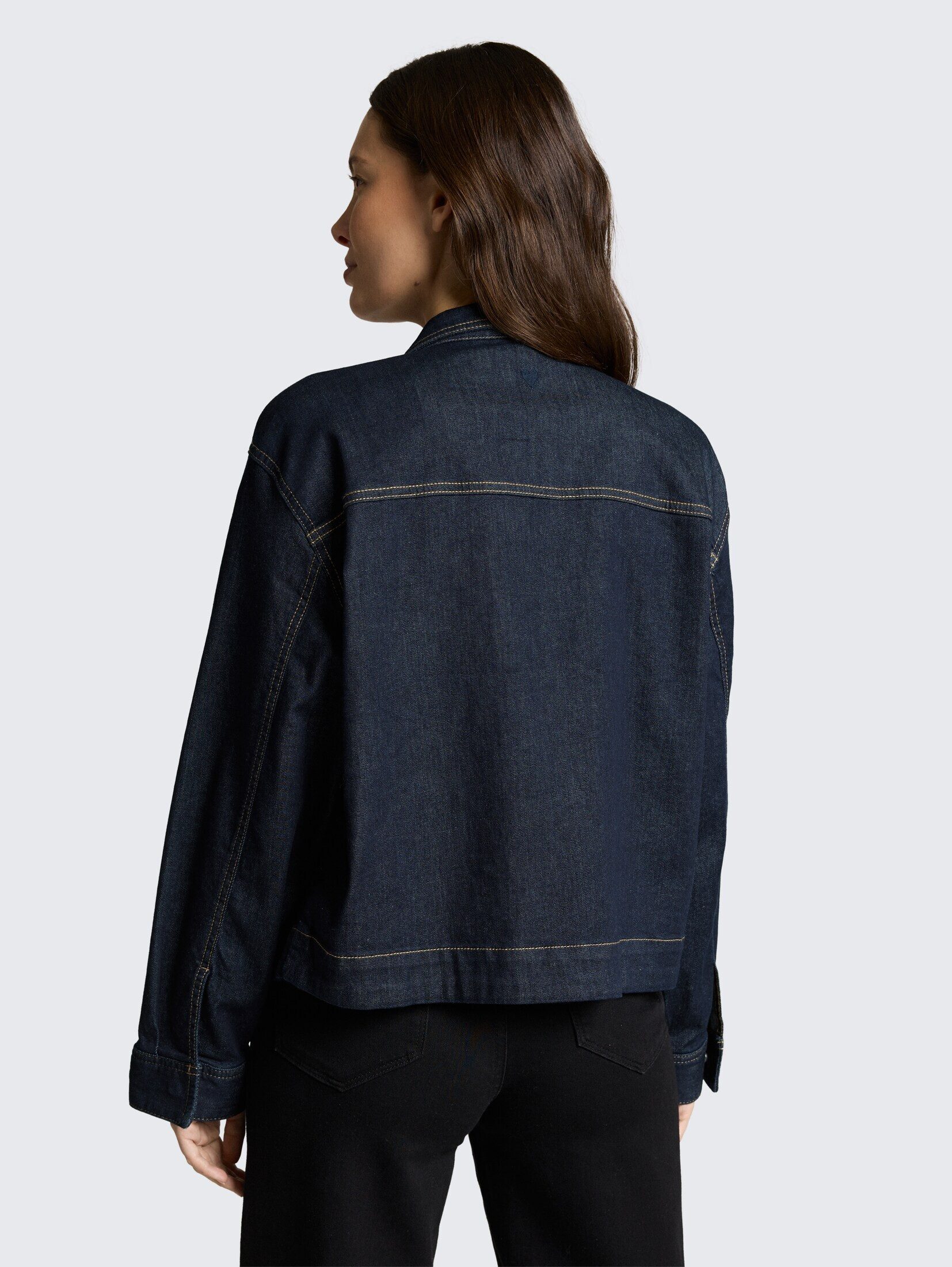 TOM TAILOR Jackenblazer Blazer Oversize Jeansjacke mit Brusttaschen