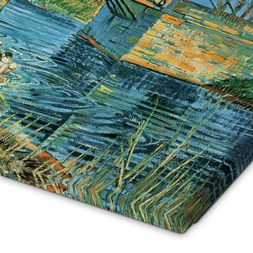 Posterlounge Leinwandbild Vincent van Gogh, Le Pont de Langlois a Arles, Wohnzimmer Malerei