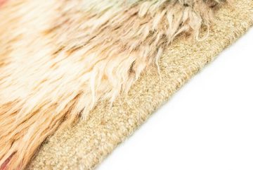 Wollteppich Berber Teppich handgeknüpft mehrfarbig, morgenland, rechteckig, Höhe: 18 mm, handgeknüpft
