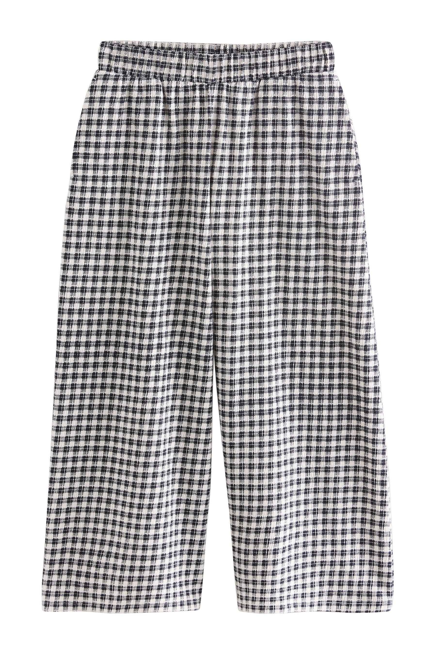 Next Palazzohose Strukturierte Hose mit weitem Bein (1-tlg)