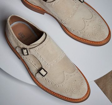 BRUNELLO CUCINELLI Brunello Cucinelli Double Monk Suede Pattern Shoes Schuhe Brogues Monk Sneaker