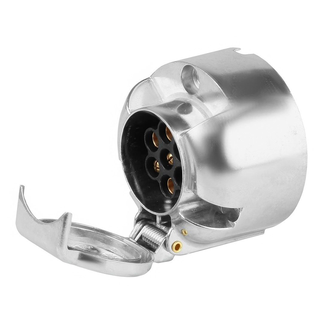 Carmotion Anhängersteckdose 7 PIN, Aluminium Anhänger-Adapter, Anhängersteckdose 7 PIN, Aluminium