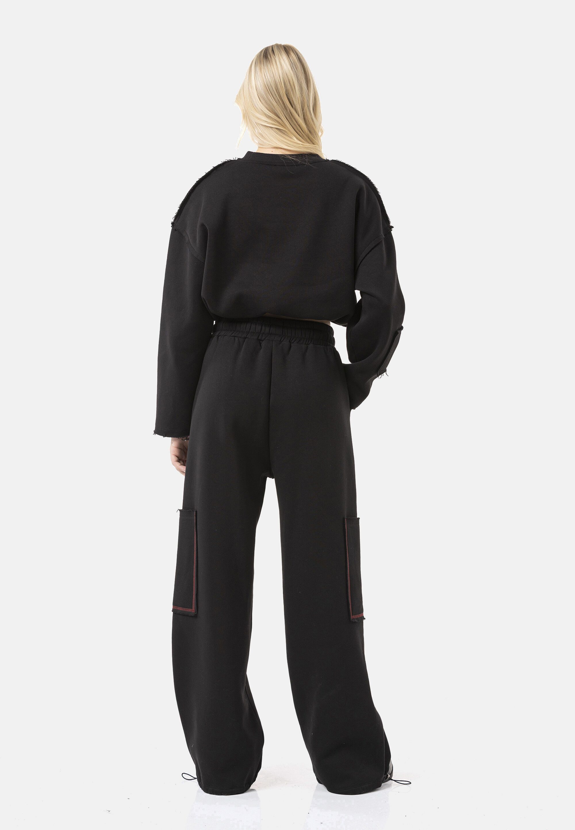 Cipo & Baxx Sweatshirt WL370 (1-tlg) hochwertiger Sweatstoff
