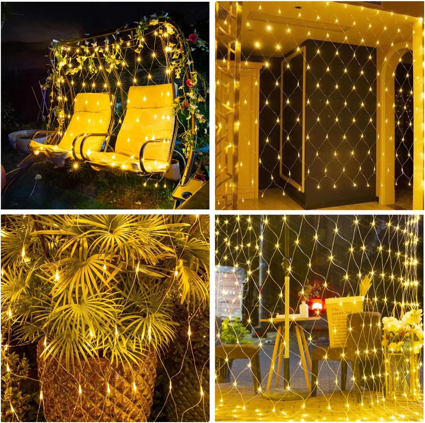 Qualra Lichterkette Lichternetz Außen 2x3M/4x6M mit Stecker Weihnachtsdeko günstig online kaufen