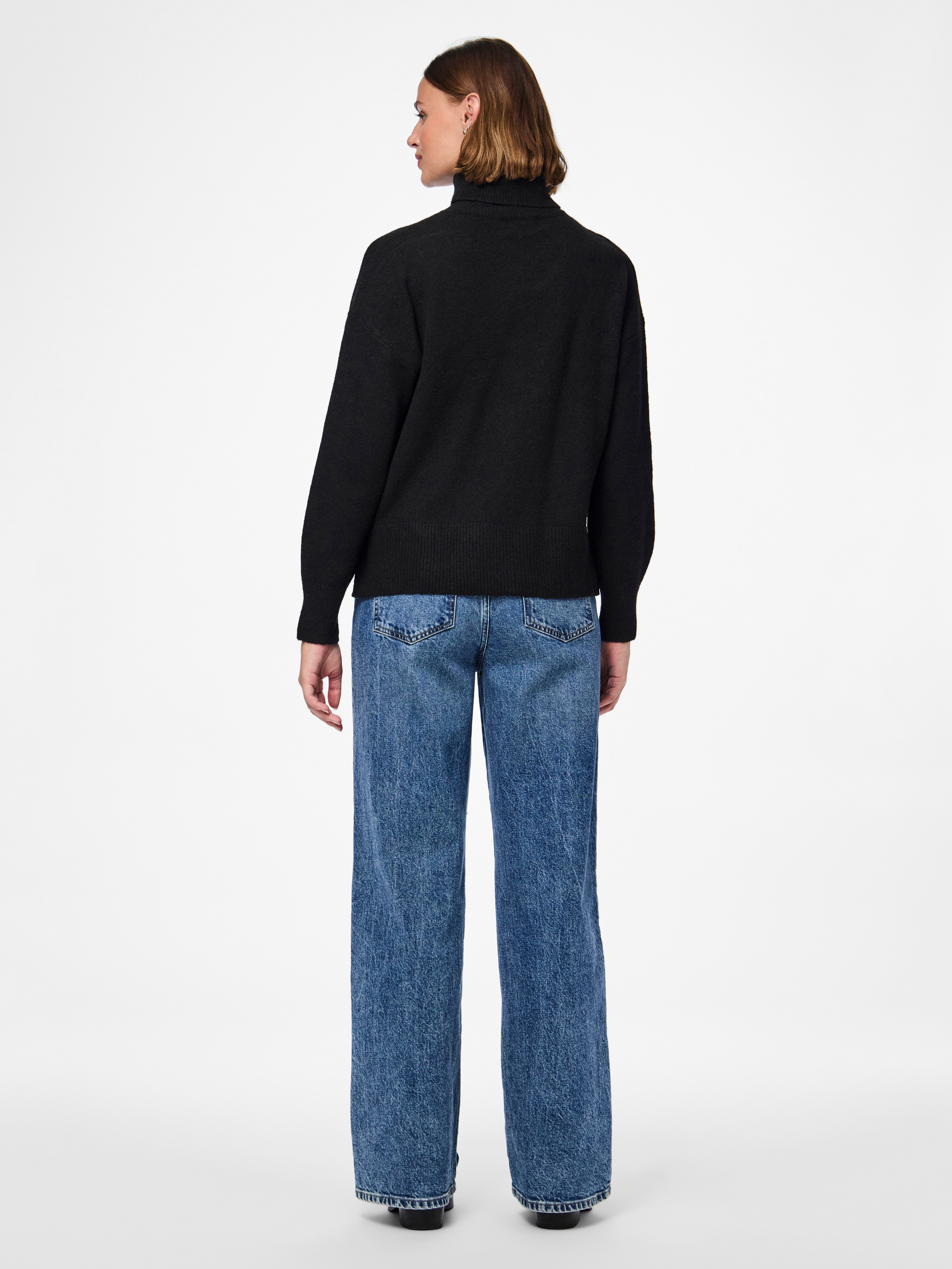 pieces Rollkragenpullover PCMALOU LS ROLLNECK KNIT NOOS BC