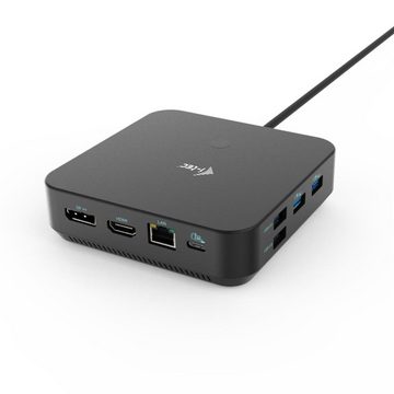 I-TEC Laptop-Dockingstation USB-C HDMI Dual DP Docking Station mit Power Delivery 100 W, mit Netzteil 100 W