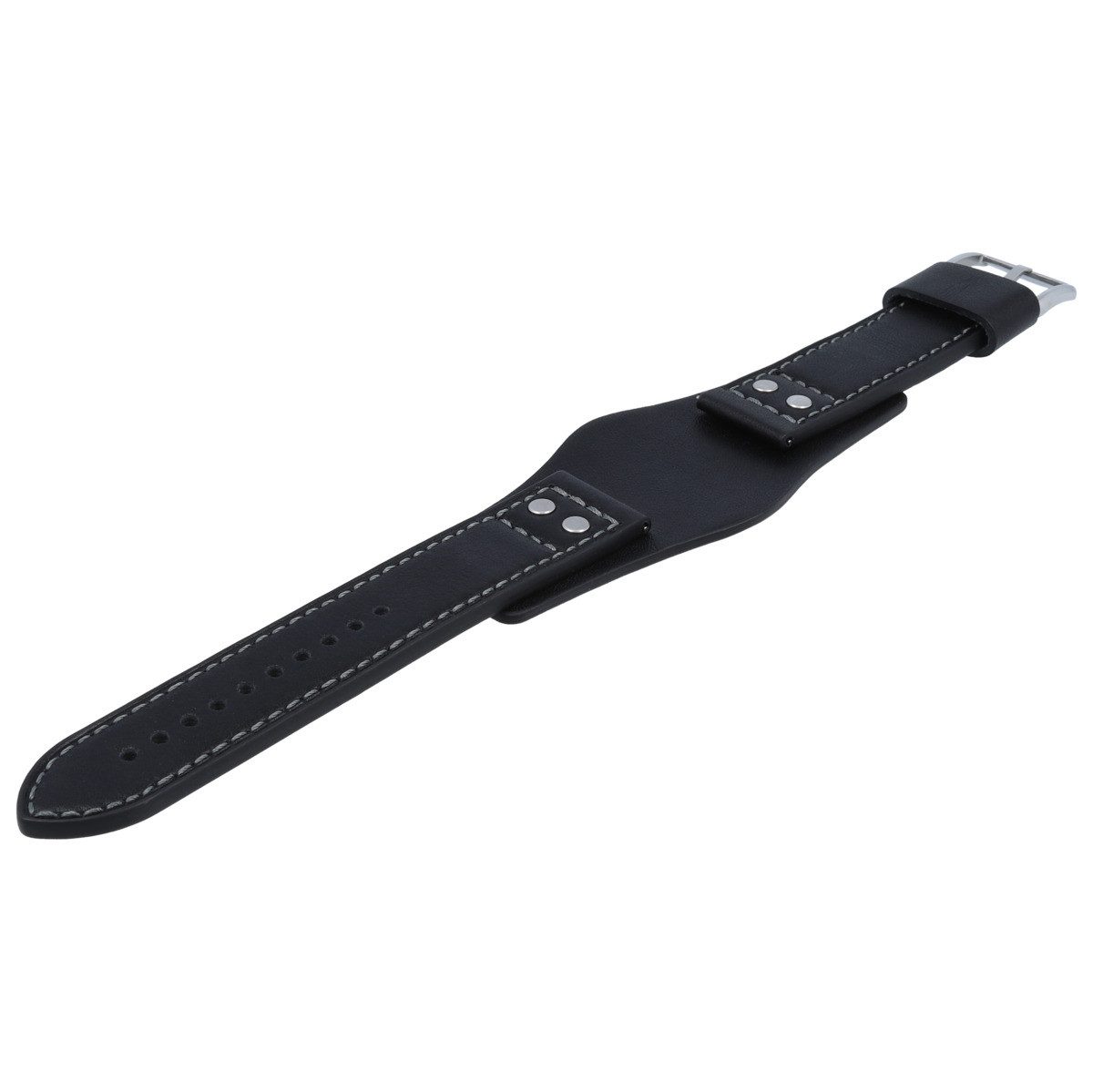 Fossil Uhrenarmband 22mm Leder Schwarz CH-2564 LB-CH2564
