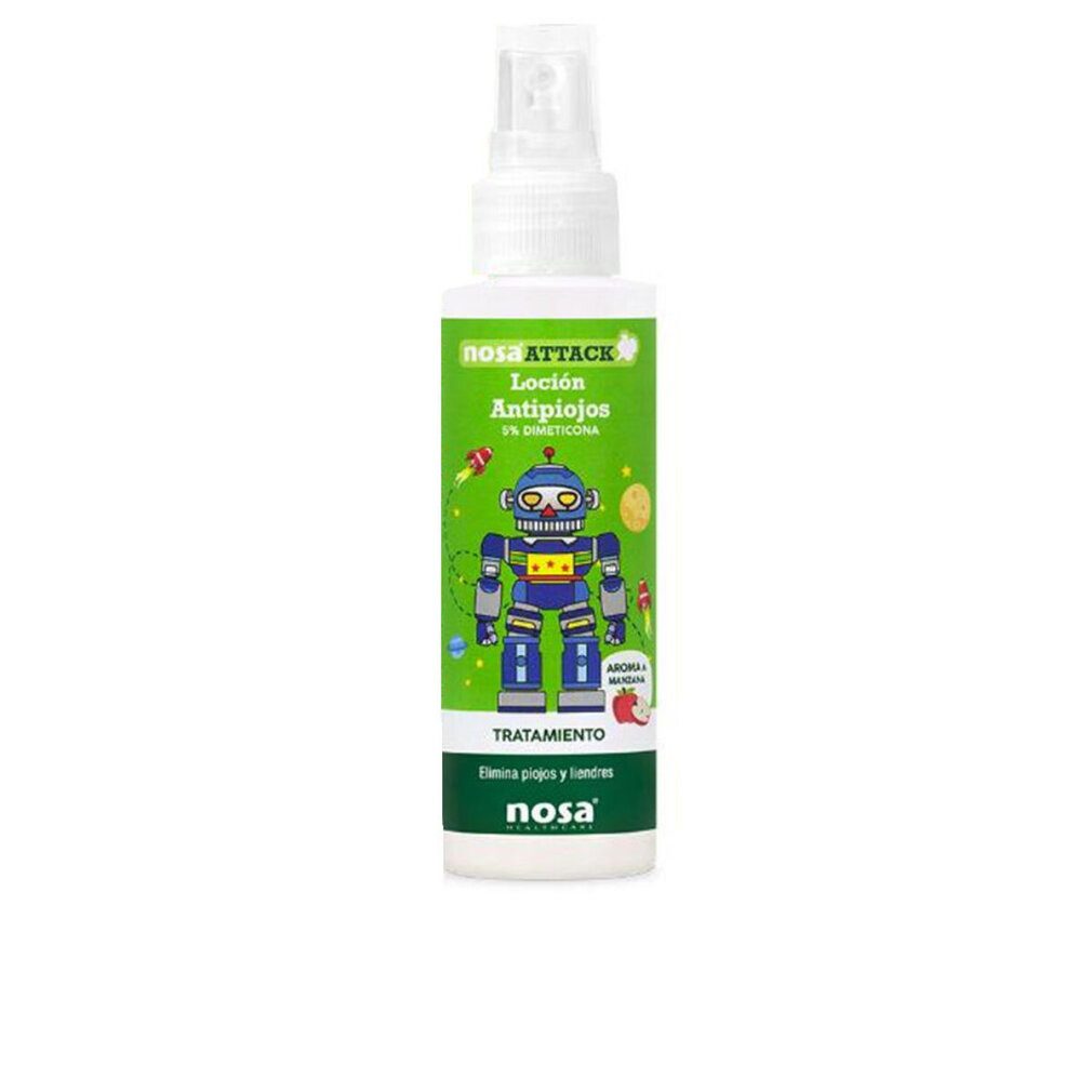 NOSA Haarpflege-Set ATTACK Anti-Läuse-Lotion Dimethicon Apfel 100 ml