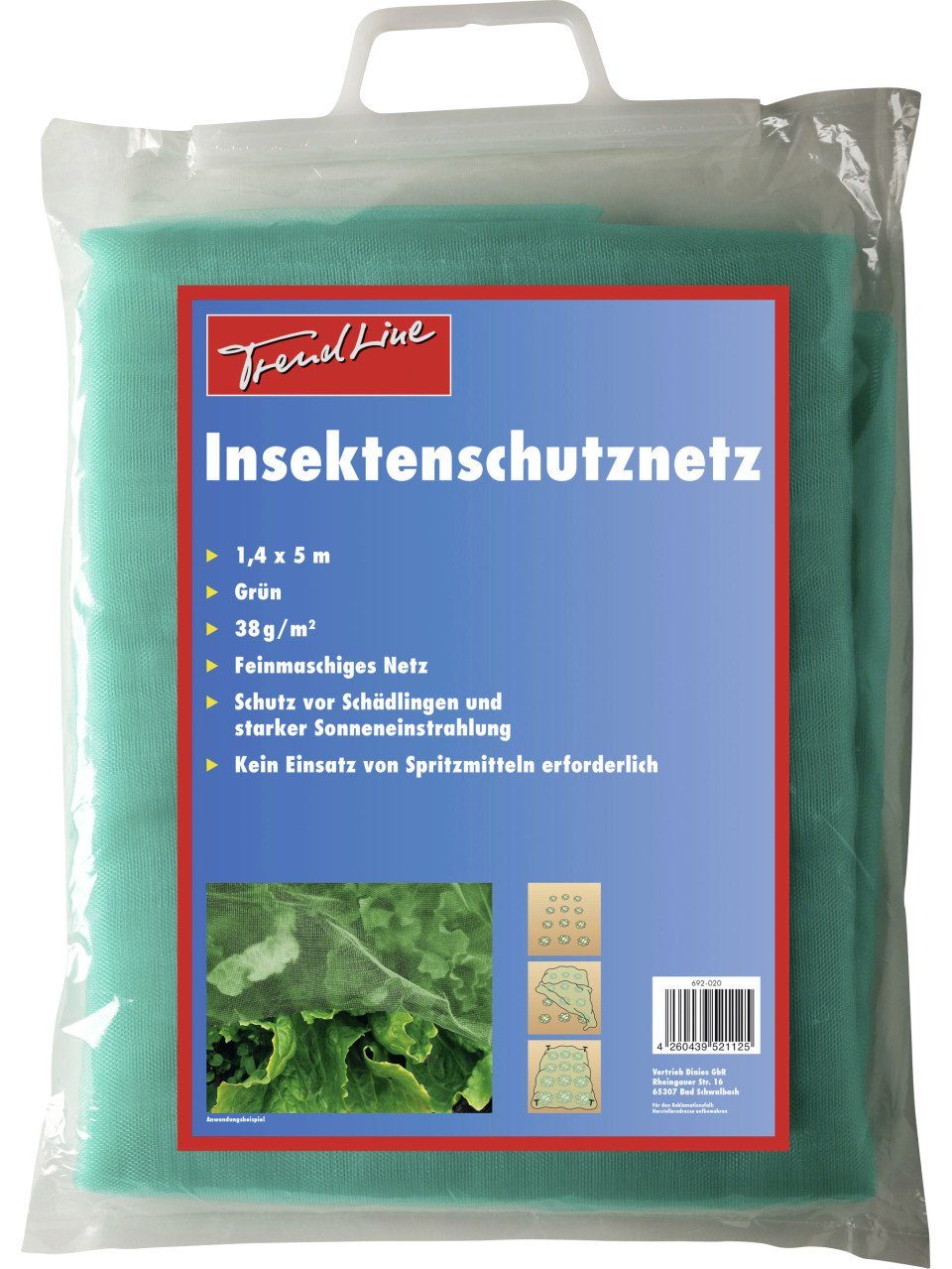 Trend Line Schädlingsschutznetz TrendLine Insektenschutznetz 1,4 x 5 m