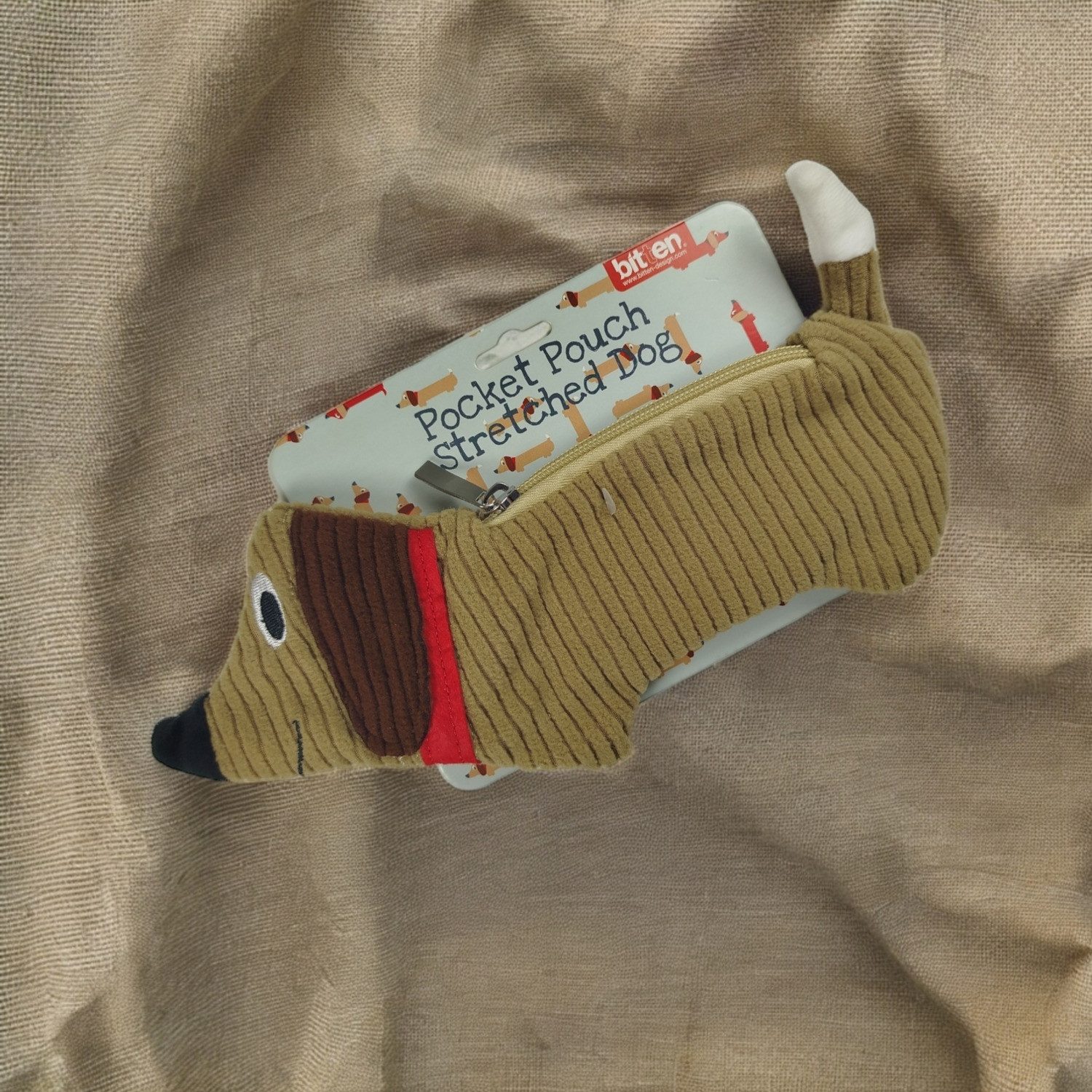 bitten Geldbörse Dackel Geldbeutel Hund Mini Tasche