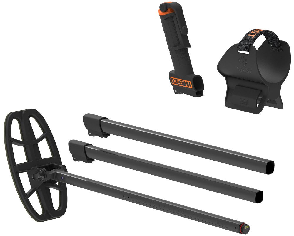 Quest Metalldetektor Quest Air, Schatzsucher Gadget, Metallsuchgerät Neueste Gadget, USB C