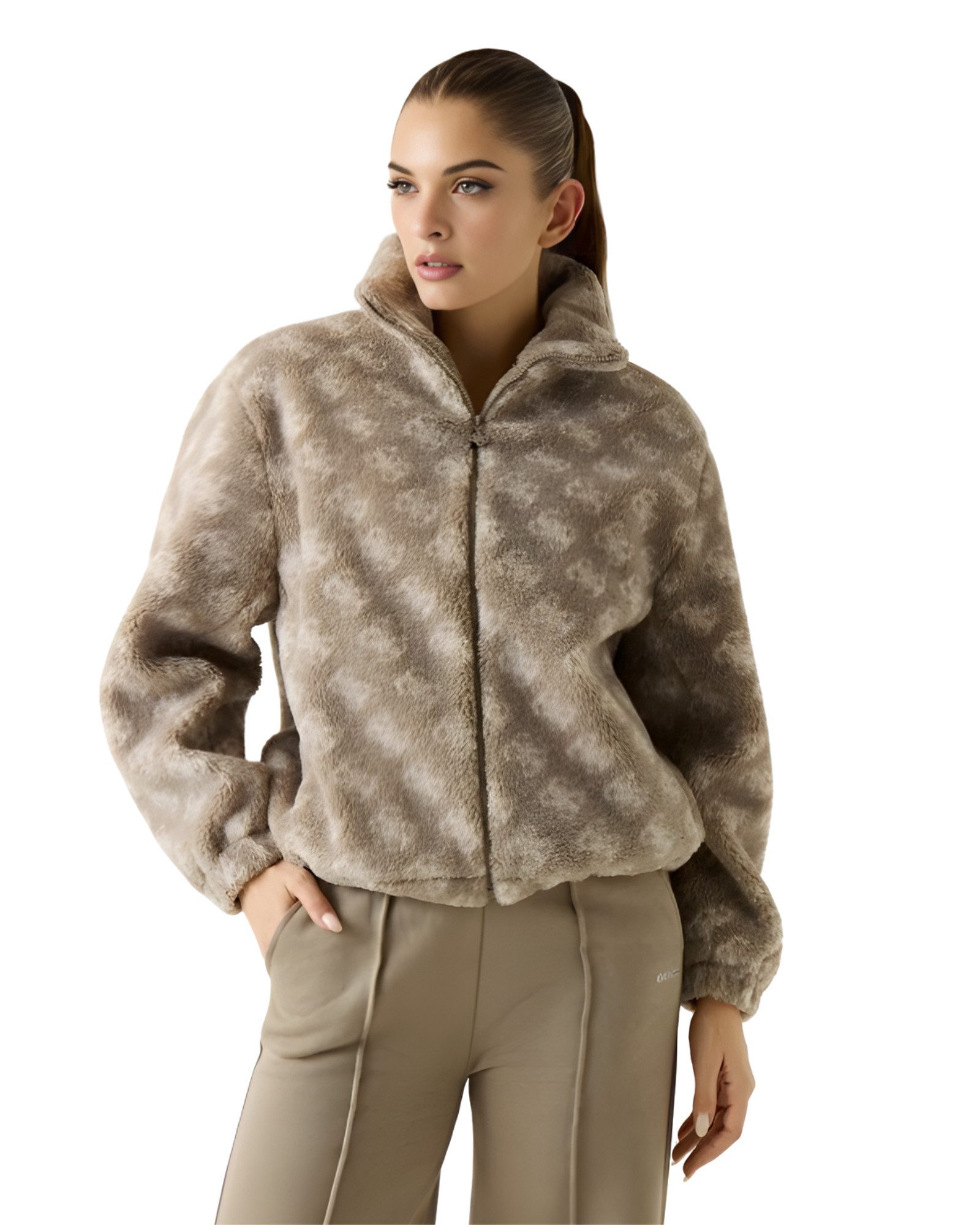 Guess Fellimitatjacke LOUISE SHERPA - Felljacke Damen - Teddyjacke - warme günstig online kaufen