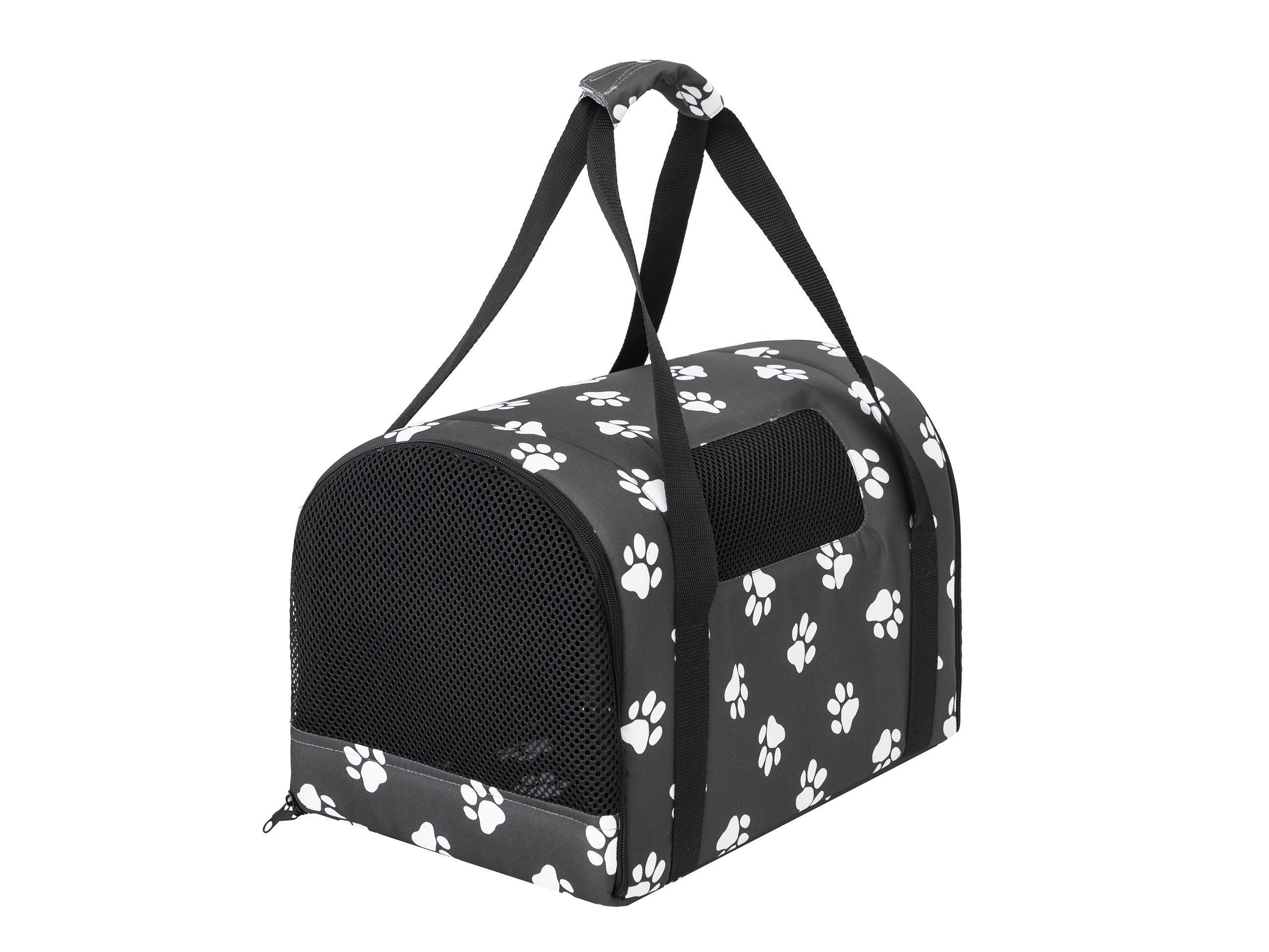 Hobbydog Hunde-Transportbox TUBE faltbare Transporttasche für Haustiere bis 12 kg, Hunde, Katzen und kleine Haustiere, mit Netzfenstern und Seitentasche
