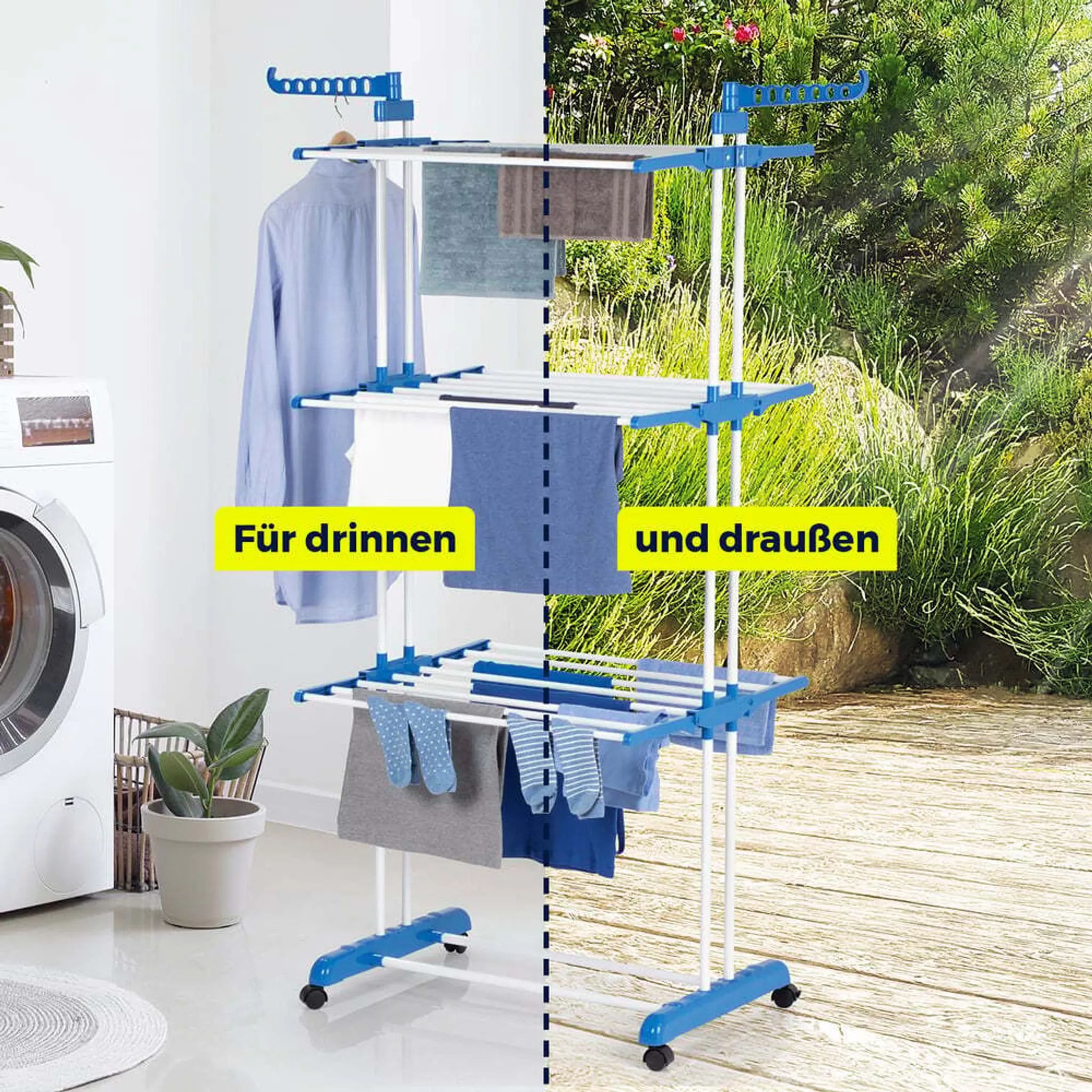 EASYmaxx Wäscheständer Waeschestaender, ausziehbar