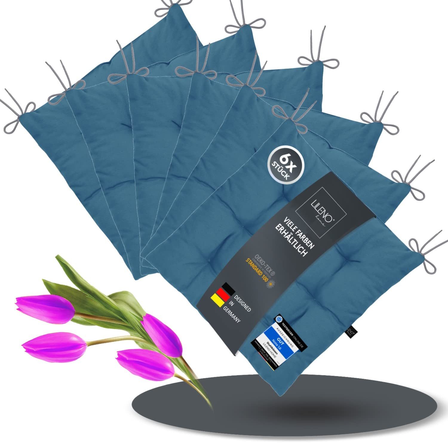 LILENO HOME Stuhlkissen Sitzkissen für Gartenstuhl, günstig online kaufen