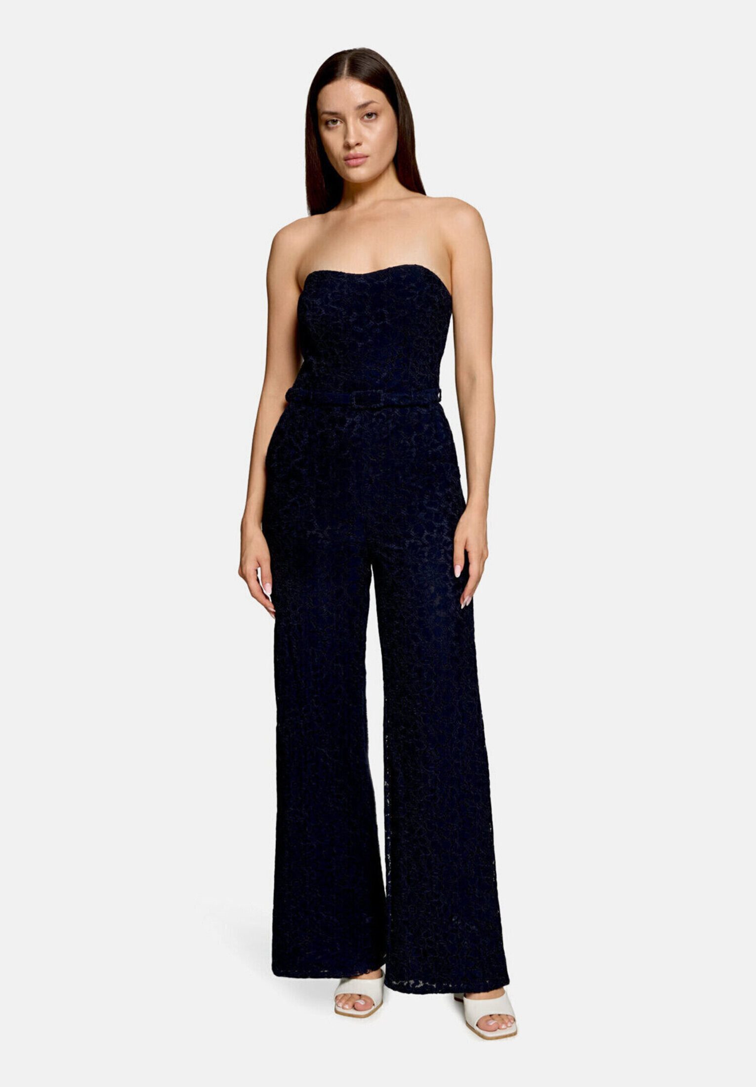 Vera Mont Overall Damen mit Spitze (1-tlg) Gürtel