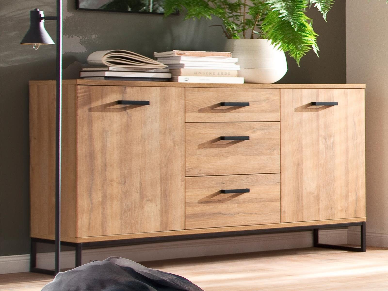 MCA furniture Sideboard 151 x 88 x 44 cm (B/H/T)