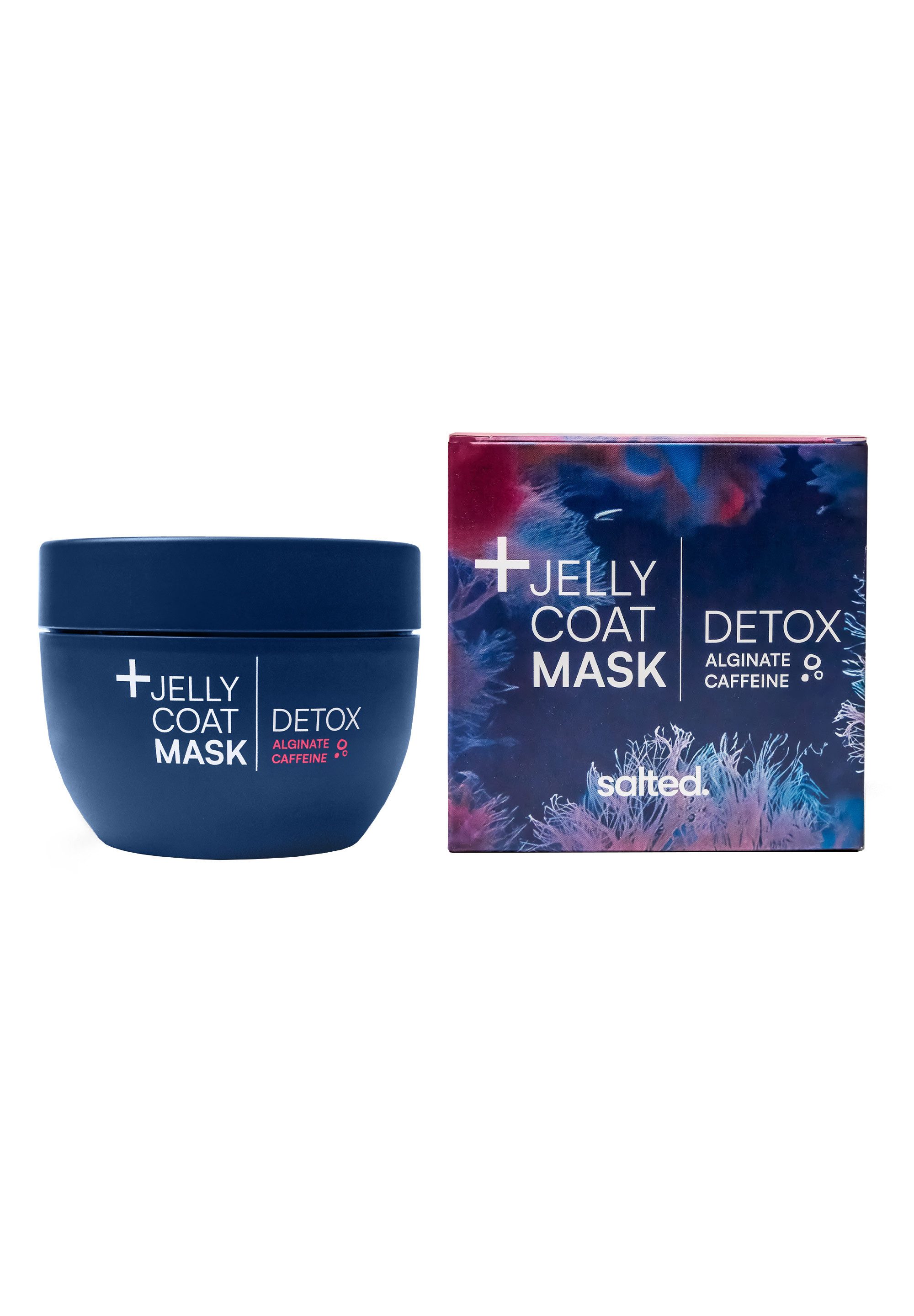 salted. Gesichtsmaske Jelly Coat Mask, ohne Duft, mit Koffein