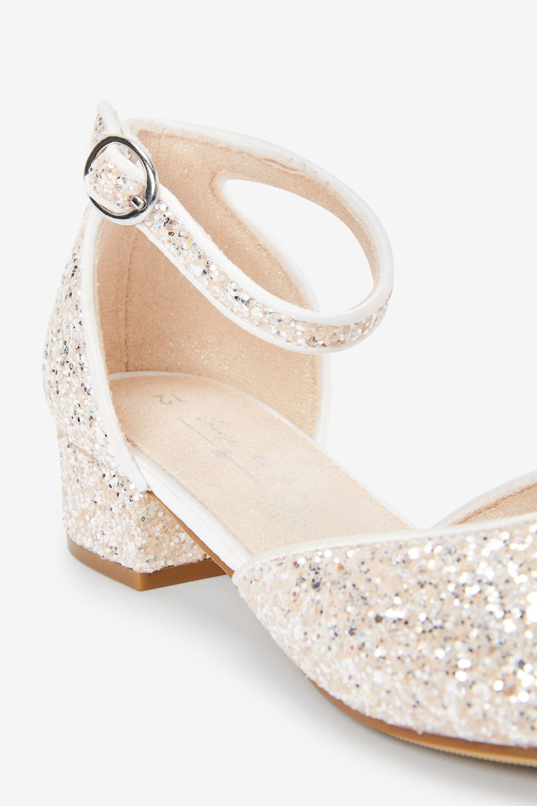 Next Festliche Schuhe, niedriger Absatz, Knöchelriemen Sandalette (1-tlg)