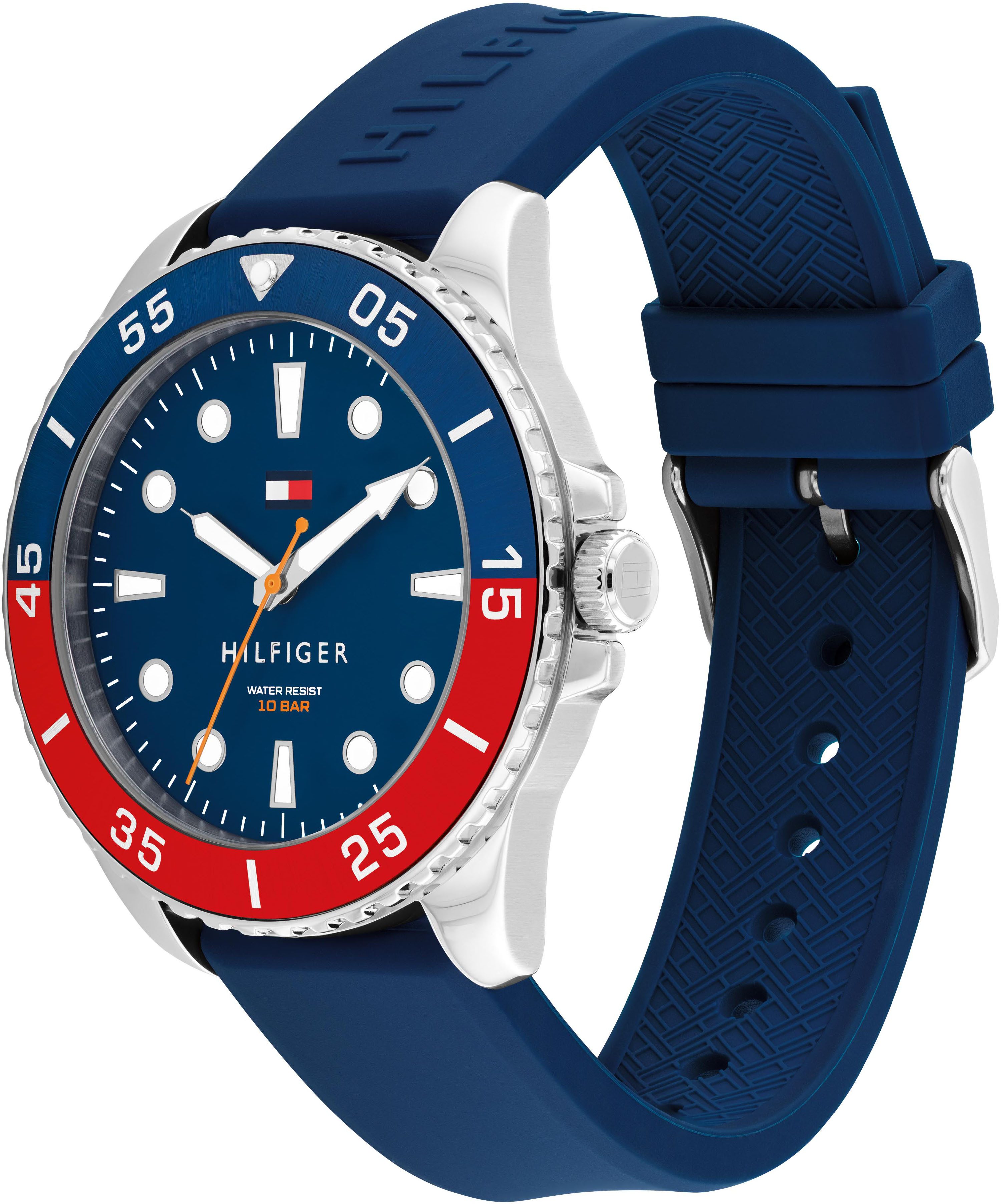 Tommy Hilfiger Quarzuhr OCEANIC 1792200, Armbanduhr, Herrenuhr, Silikonarmb günstig online kaufen