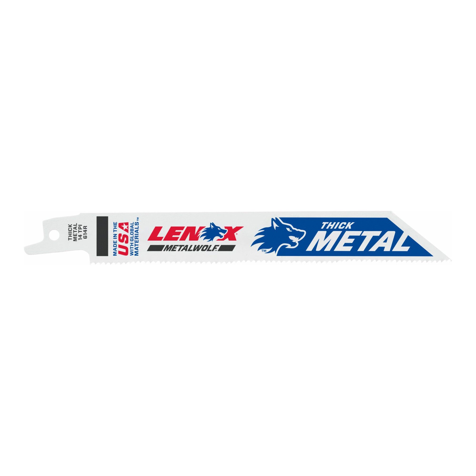 Lenox Säbelsäge Säbelsägeblatt 614R L.152mm B.19mm TPI 14 5 St./Karte 5 Stk