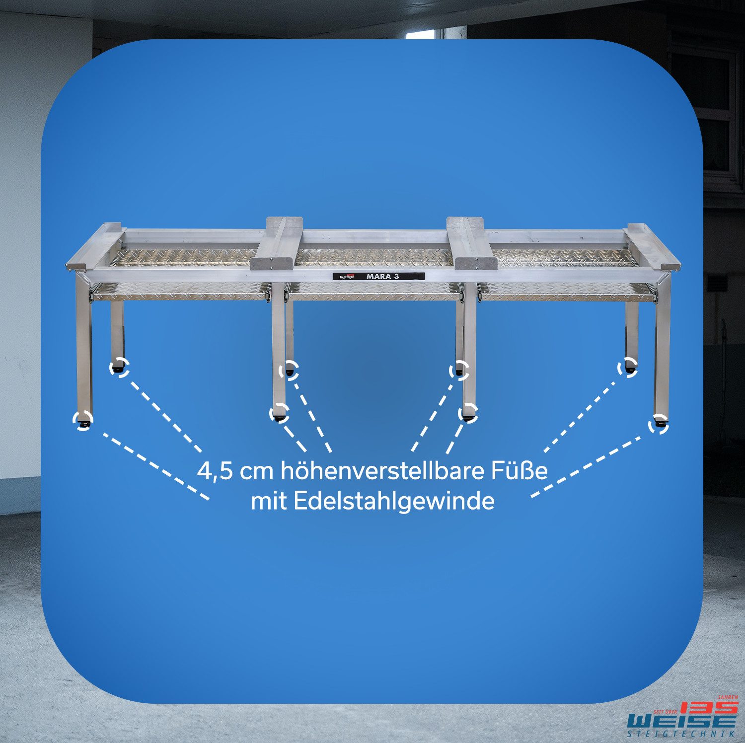 Weise Steigtechnik Waschmaschinenuntergestell Mara 3 – Bild 4 von 5