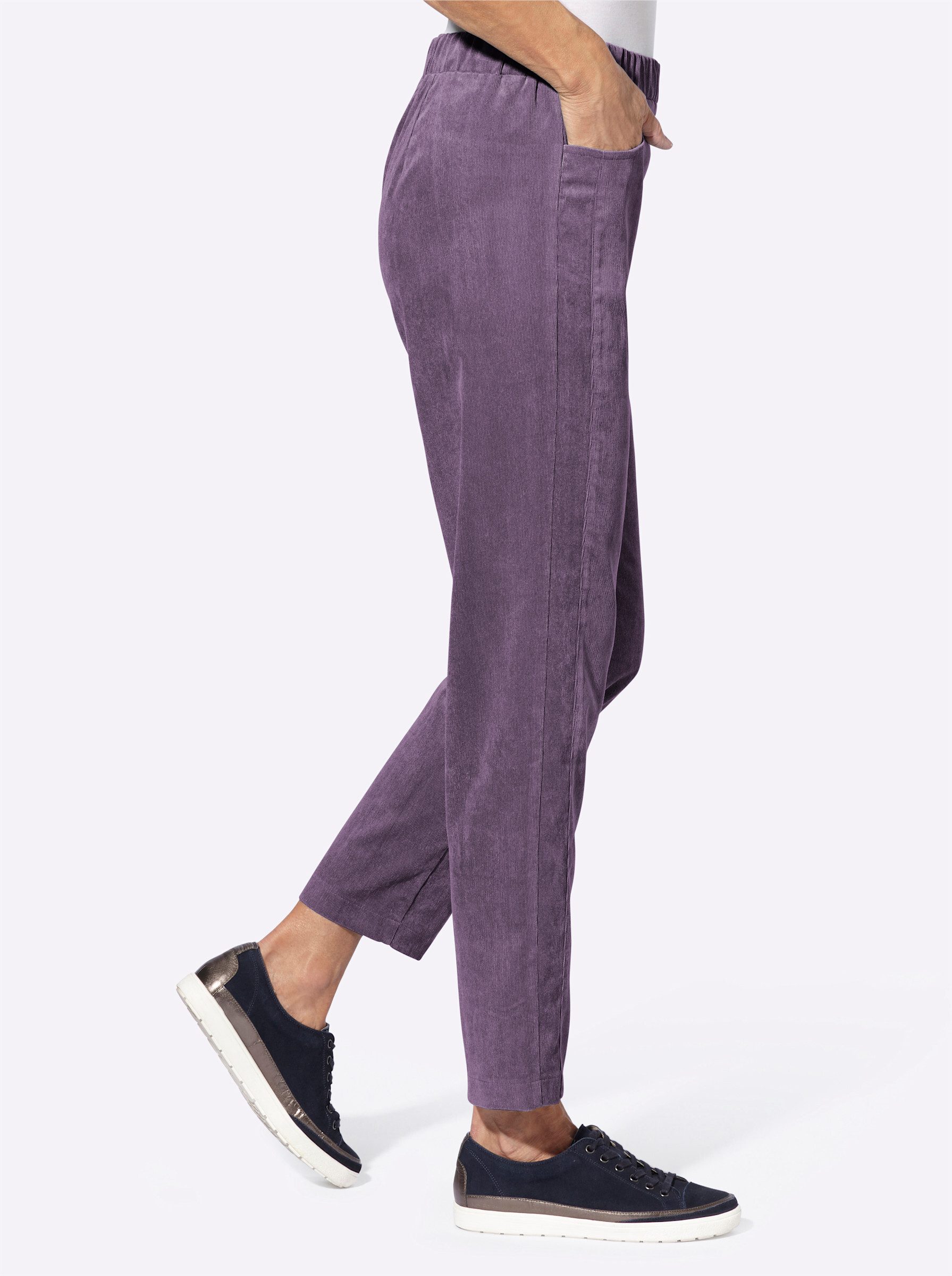 Sieh an! Jerseyhose Cord-Hose komfortabel