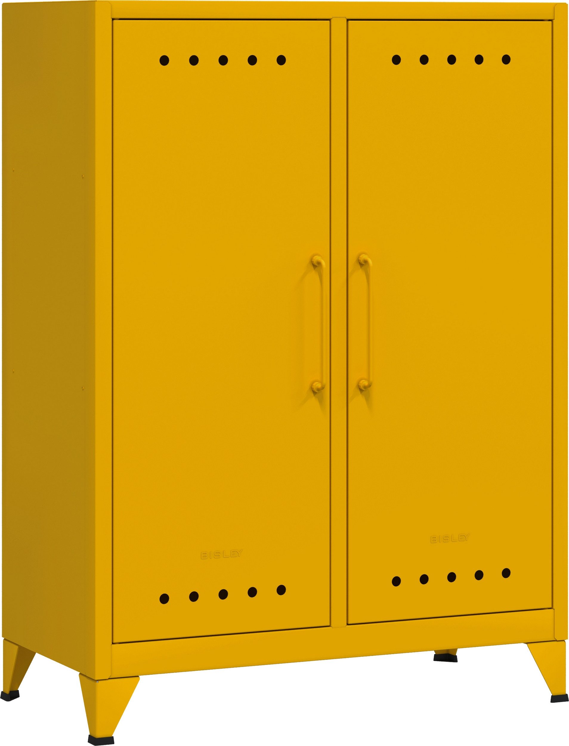 Bisley Sideboard Fern Middle Sideboard, in Sunflower - Maße: H 110 x B 80 x T 40 cm