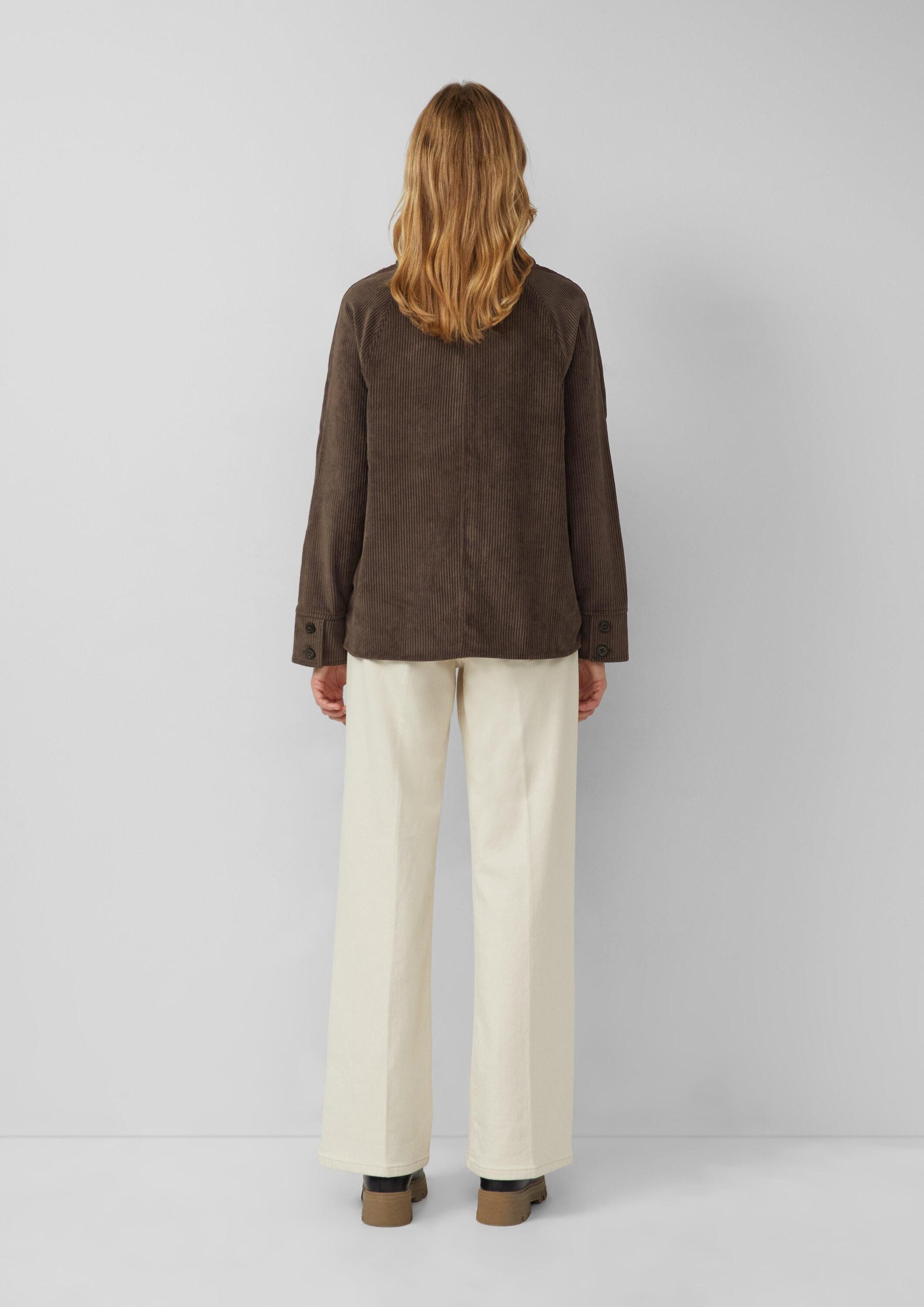 s.Oliver Hemdjacke Indoor-Blazer Overshirt aus Cord