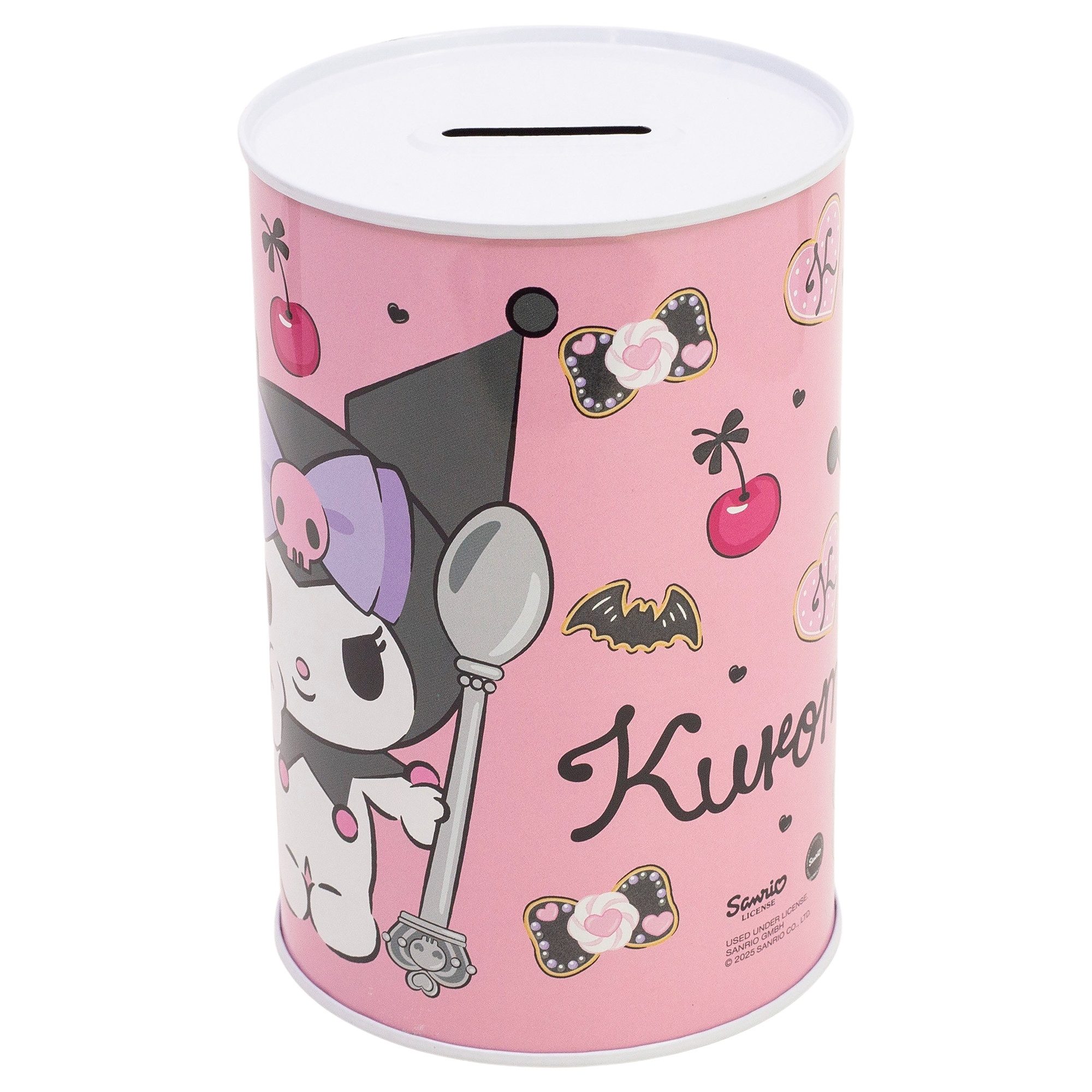 Hello Kitty Spardose Hello Kitty Kuromi XL Spardose Sparschwein aus Weißblech 1000 ml