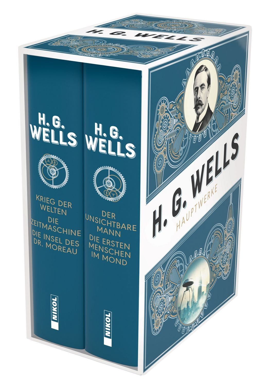 H.G. Wells: 2 Bände im Schuber / H.G Wells