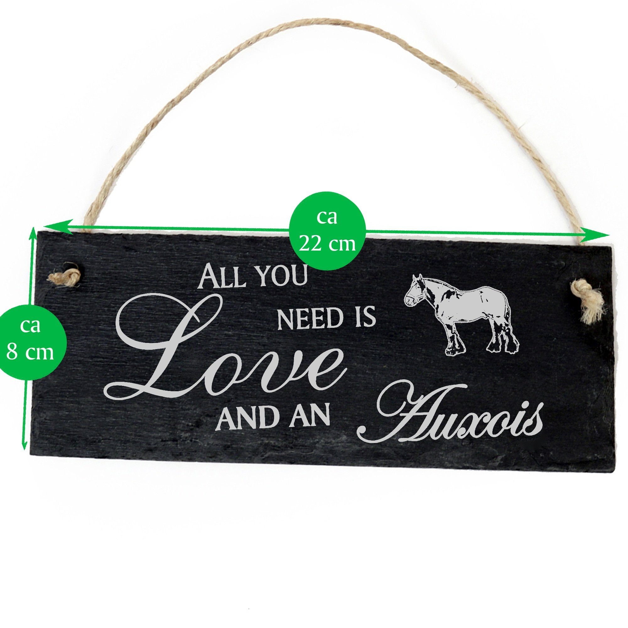 you All 22x8cm Love need is an Auxois Auxois Pferd Hängedekoration Dekolando and