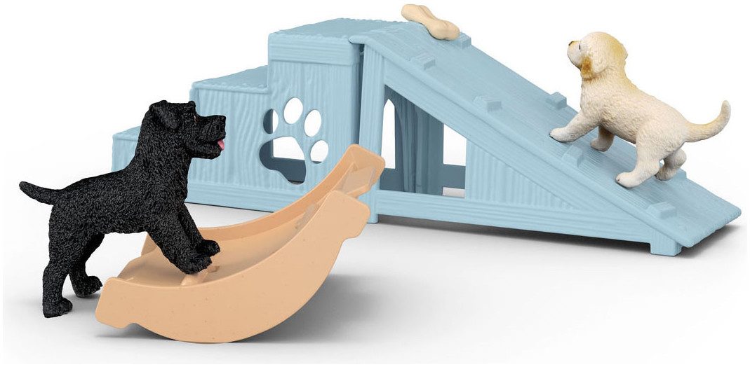 Schleich® Spielwelt FARM WORLD, Abenteuerzeit für Welpen (42763), (12-tlg)