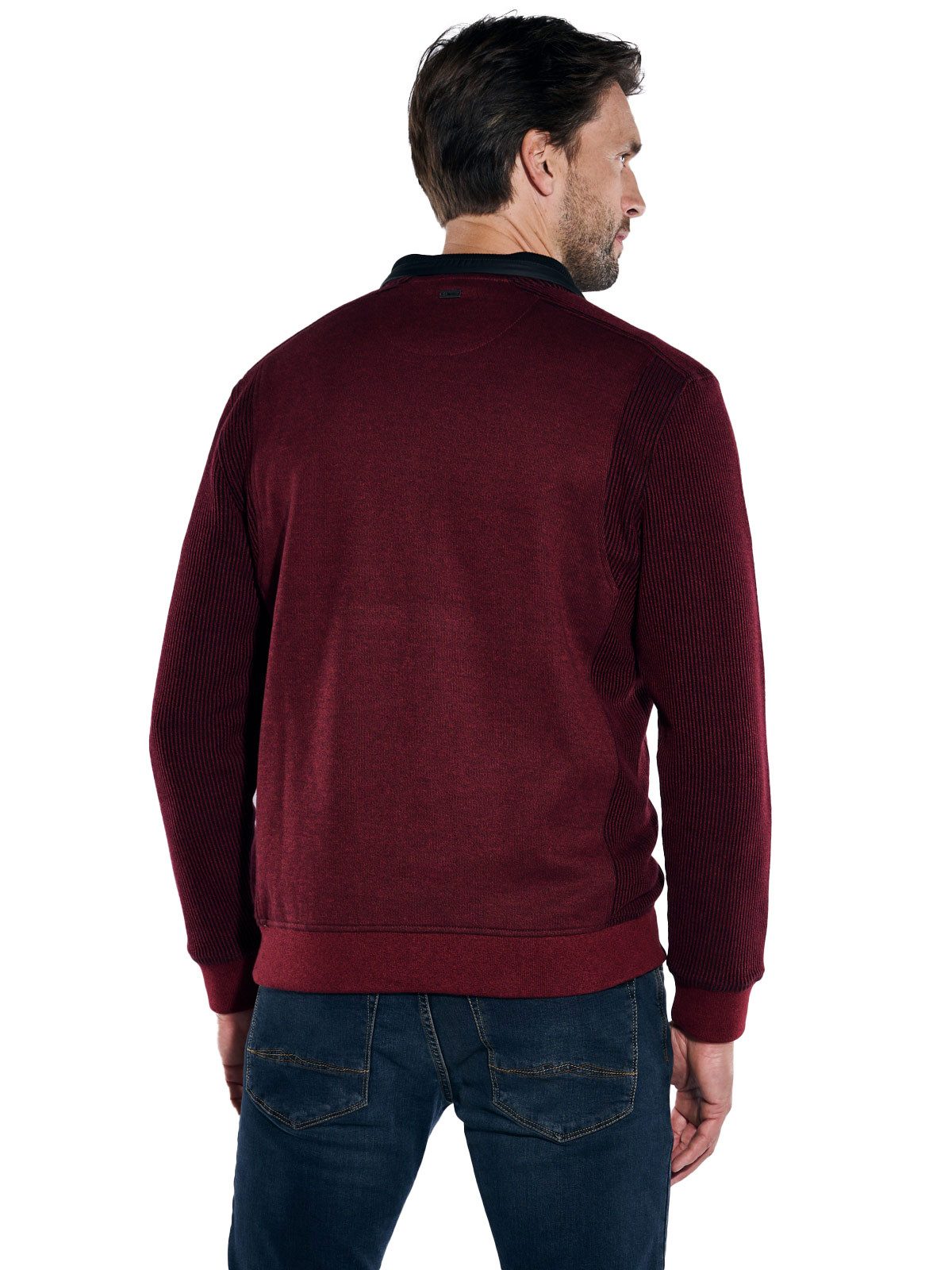 Engbers Sweatshirt engbers Herren Sweatshirt mit Troyerkragen, Rot günstig online kaufen