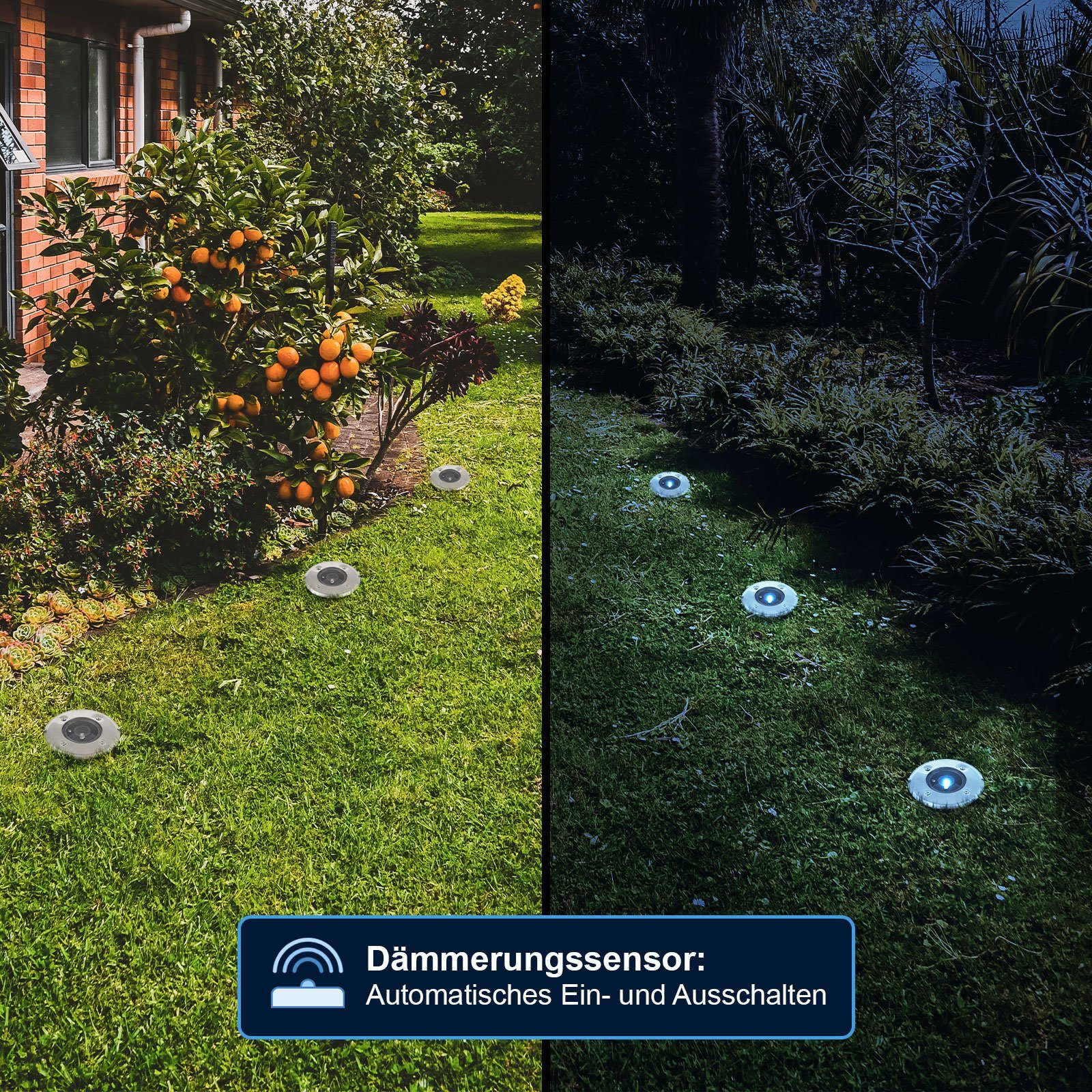 Alma Garden LED Gartenleuchte Solarleuchten für günstig online kaufen