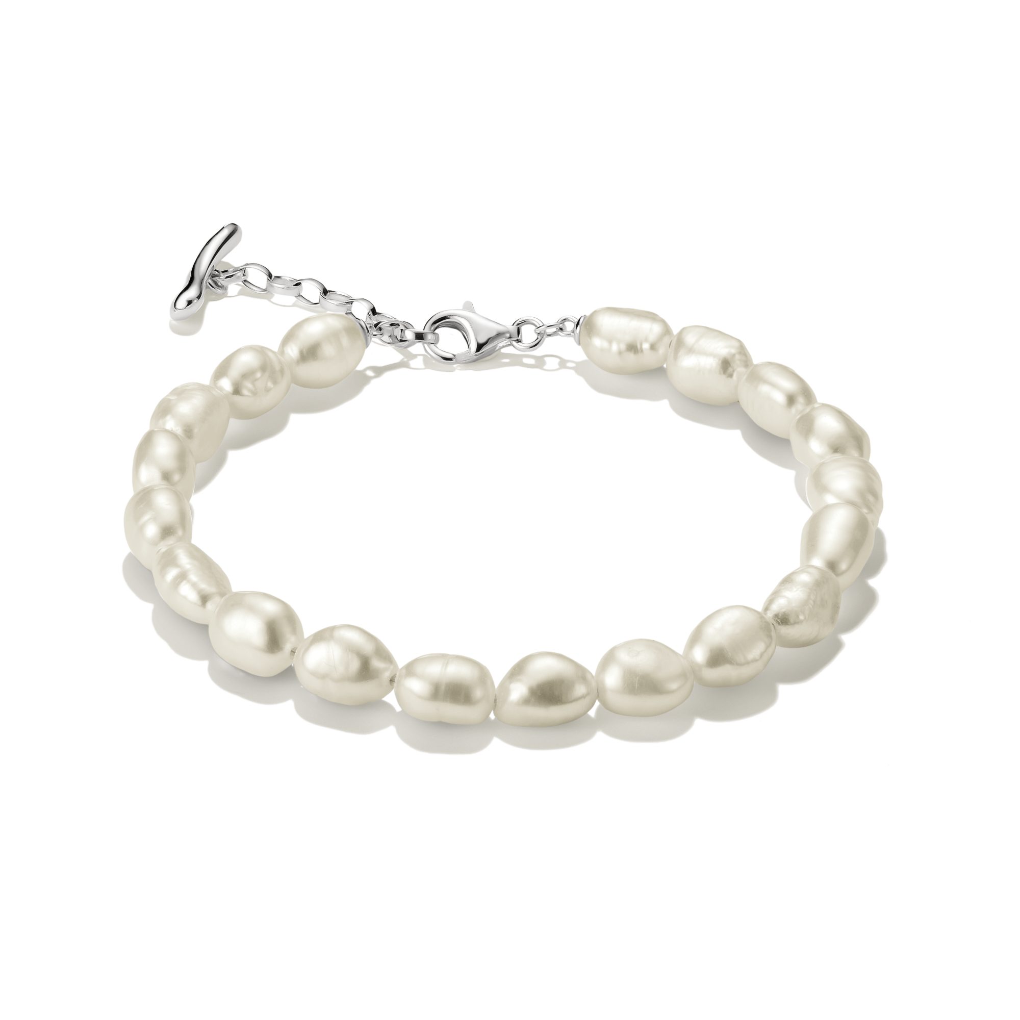 THOMAS SABO Perlenarmband Bold Elegance Perlenarmband silber, mit Süßwasserzuchtperle