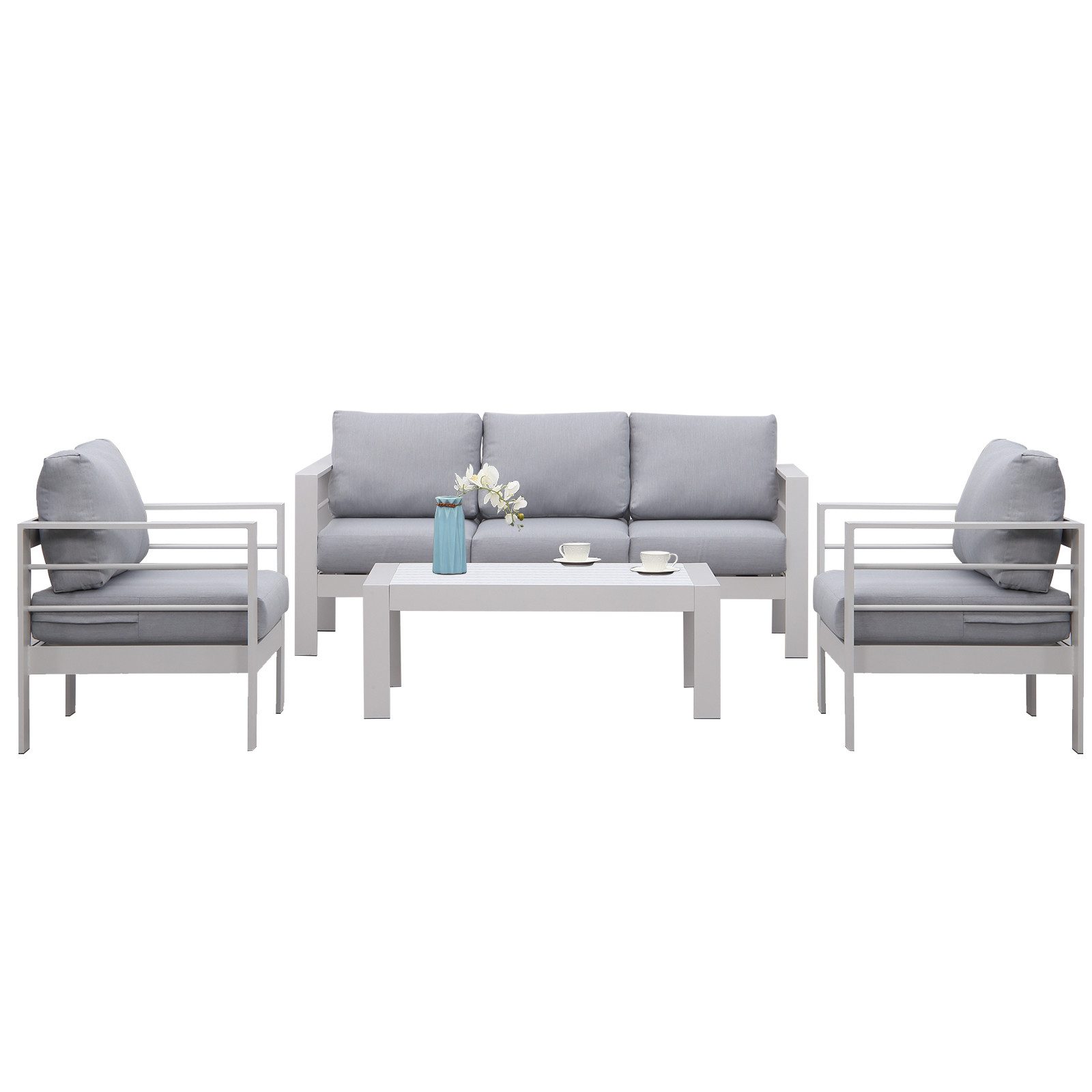 MeXo Gartenlounge-Set Gartenmöbel Set 4-5 Personen günstig online kaufen