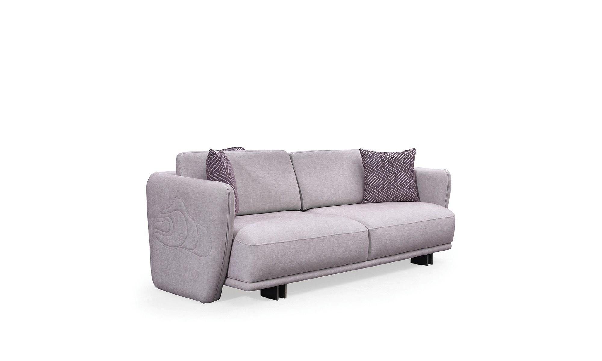 Polstersofa Sitzer Made Design, Teile, 3 3-Sitzer Dreisitzer Sofa in Modern Europa 1 Grau Couch JVmoebel