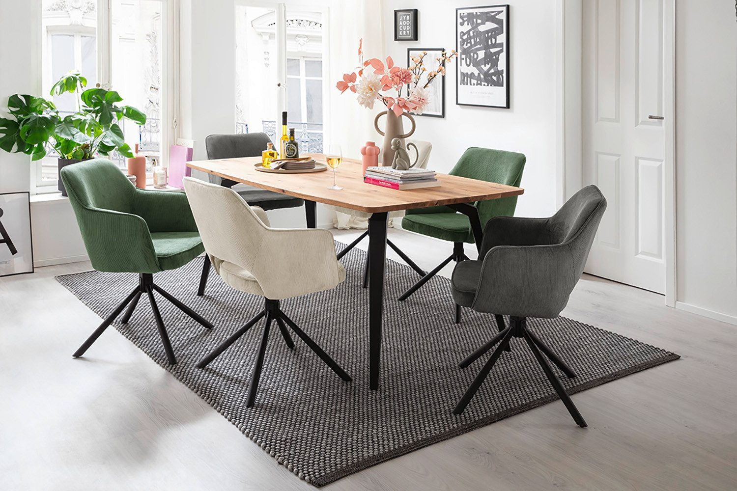 MCA furniture Esszimmerstuhl LUZON, (2er-Set), drehbar günstig online kaufen