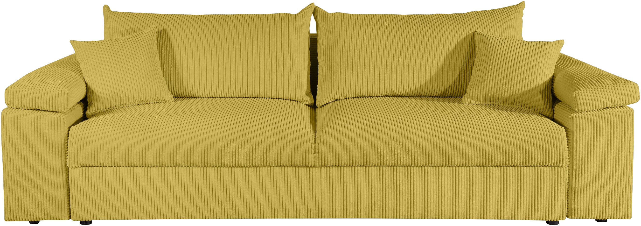 COLLECTION AB Schlafsofa Mara, B: 249 cm, Liegefl. 139x195 cm, Dauer-Schlaffunktion, Bettkasten & Federkern, wahlweise mit Topper