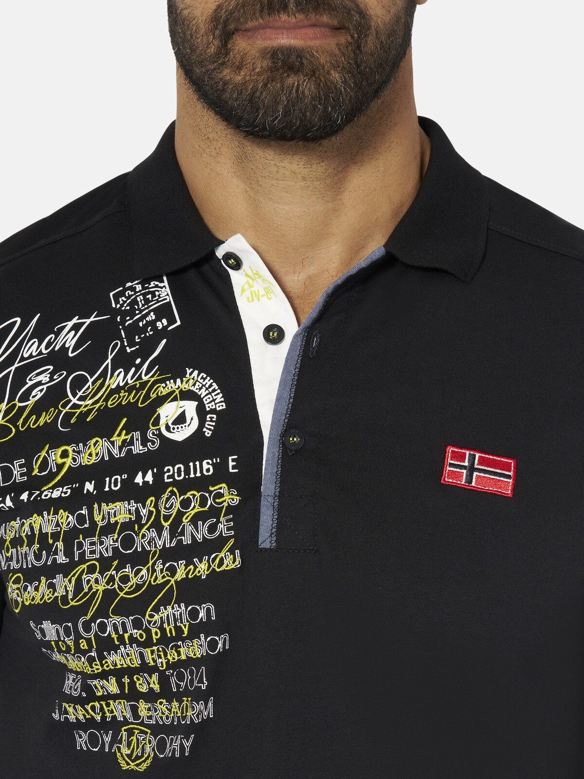 Jan Vanderstorm Poloshirt JANO aus weicher Jersey-Qualität – Bild 4 von 5