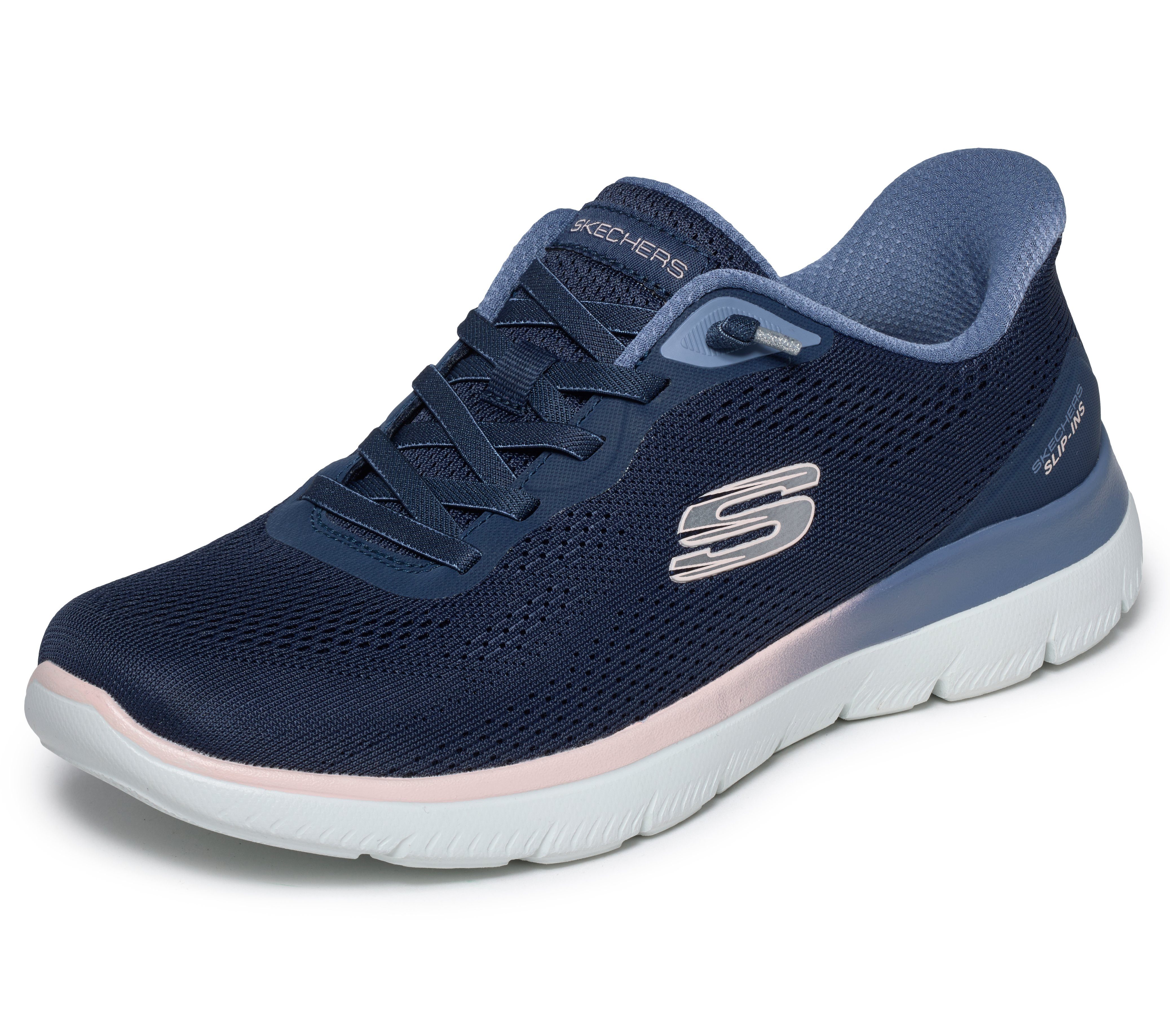 Skechers SUMMITS Slip-On Sneaker Schlupfschuh, Halbschuh, Freizeitschuh, mit Slip Ins