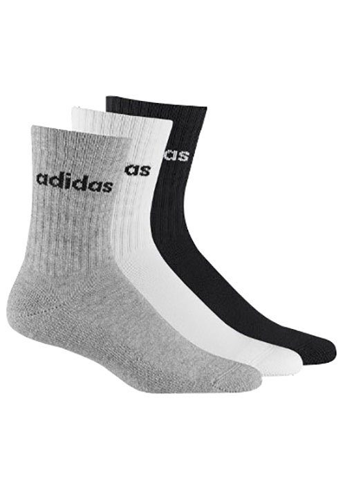 adidas Performance Функциональные носки LINEAR CREW CUSHIONED SOCKEN, 3 PAAR (3-Paar)