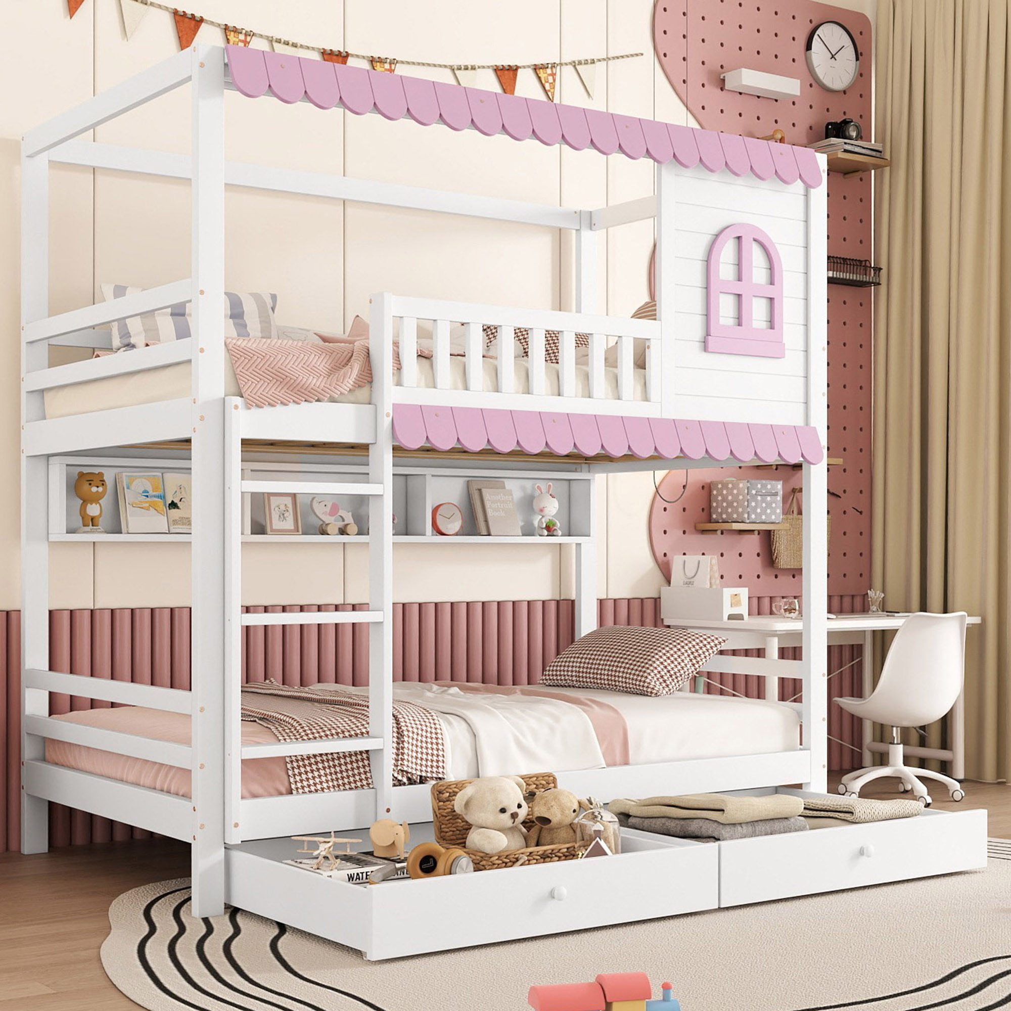 HAUSS SPOLE Etagenbett 90x200cm mit Fallschutzgitter, günstig online kaufen