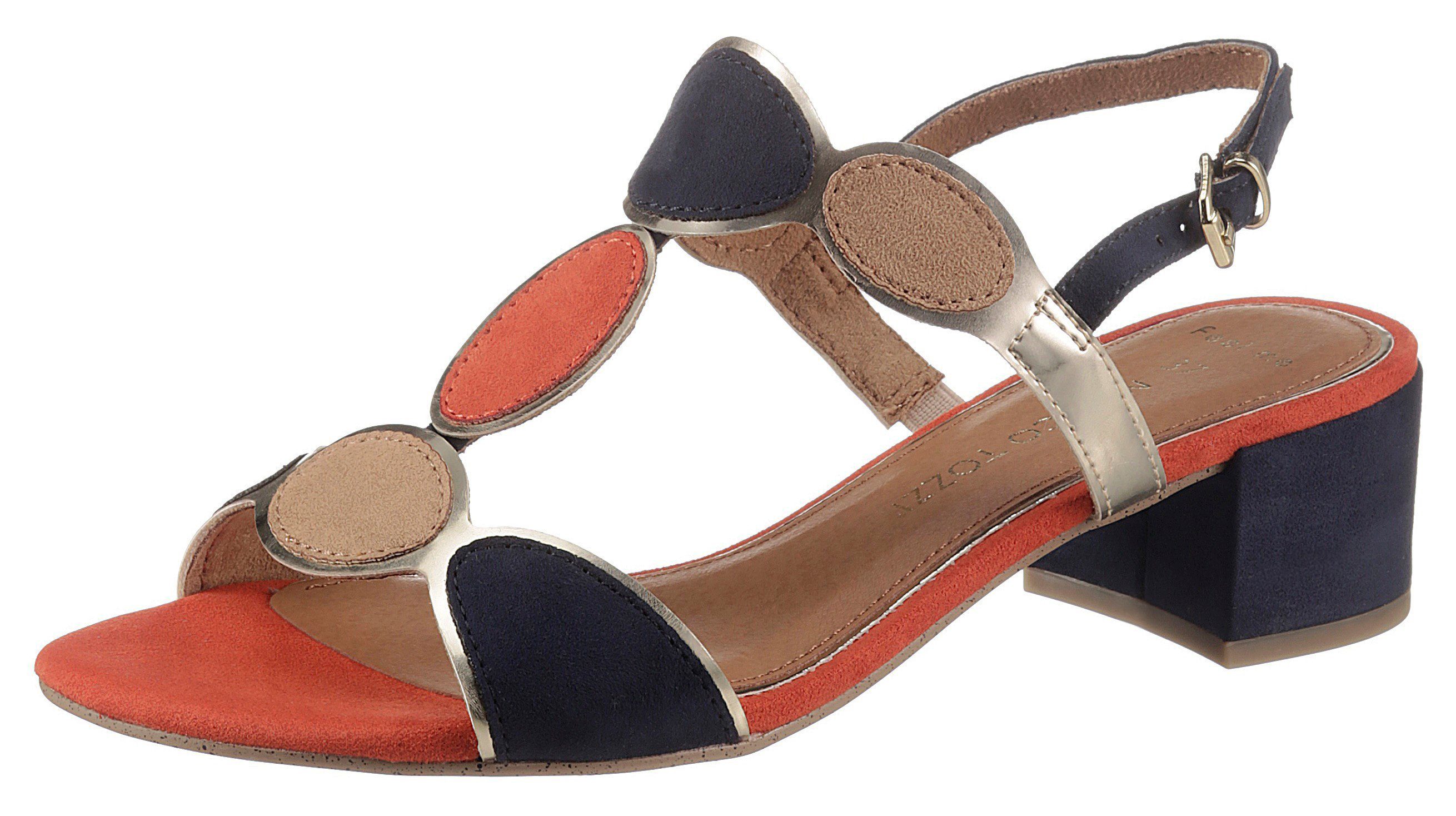 MARCO TOZZI Sandalette, Blockabsatz, Sommerschuh, Riemchensandale mit verst günstig online kaufen