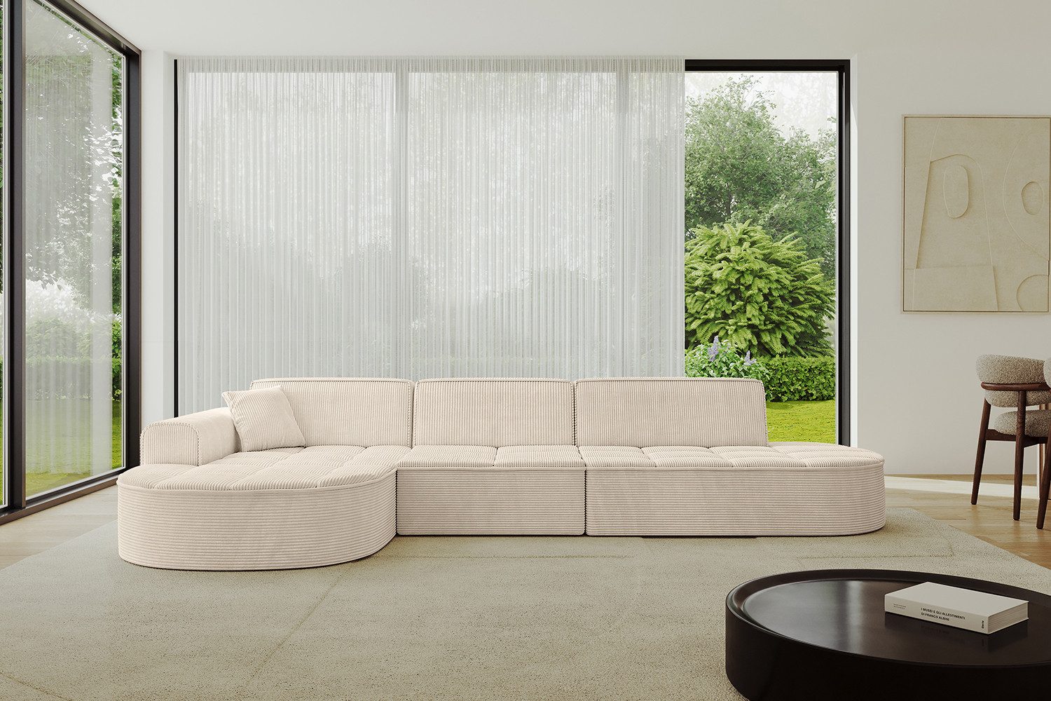 ALTDECOR Ecksofa TARO-L2, Sofa Praktische Bequeme Funktionsecke Couch L-Form Eckcouch, Corner Sofa L-Form Vielseitige Sofa Wohnlandschaft Wohnzimmer