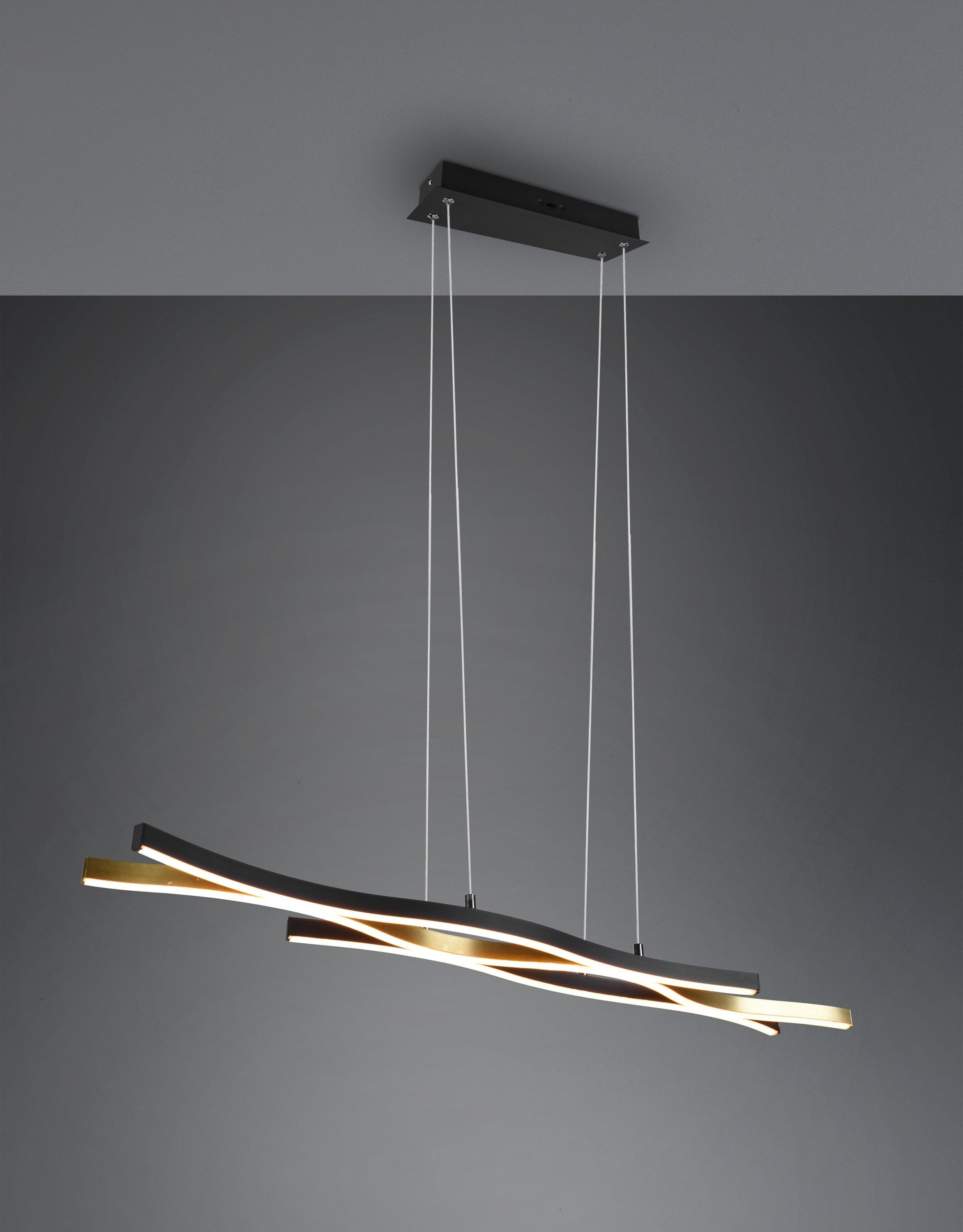 TRIO Leuchten Pendelleuchte TRIO-Leuchten Pendelleuchte BLAZE BHT 107.50x150x15.50 cm gold