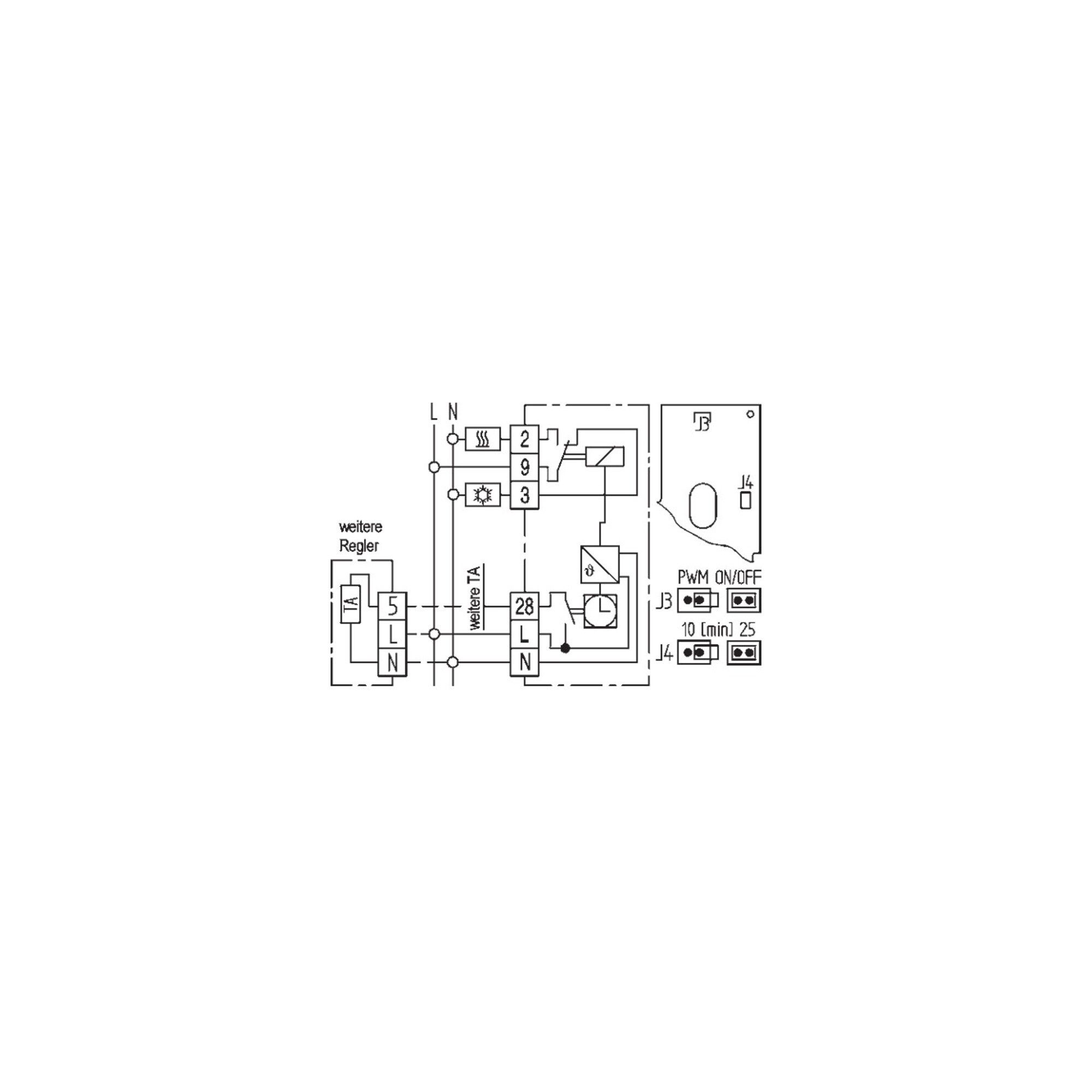 Eberle Infrarotheizung Eberle Controls Uhrenthermostat mit Tagesprogramm easy 3 pt