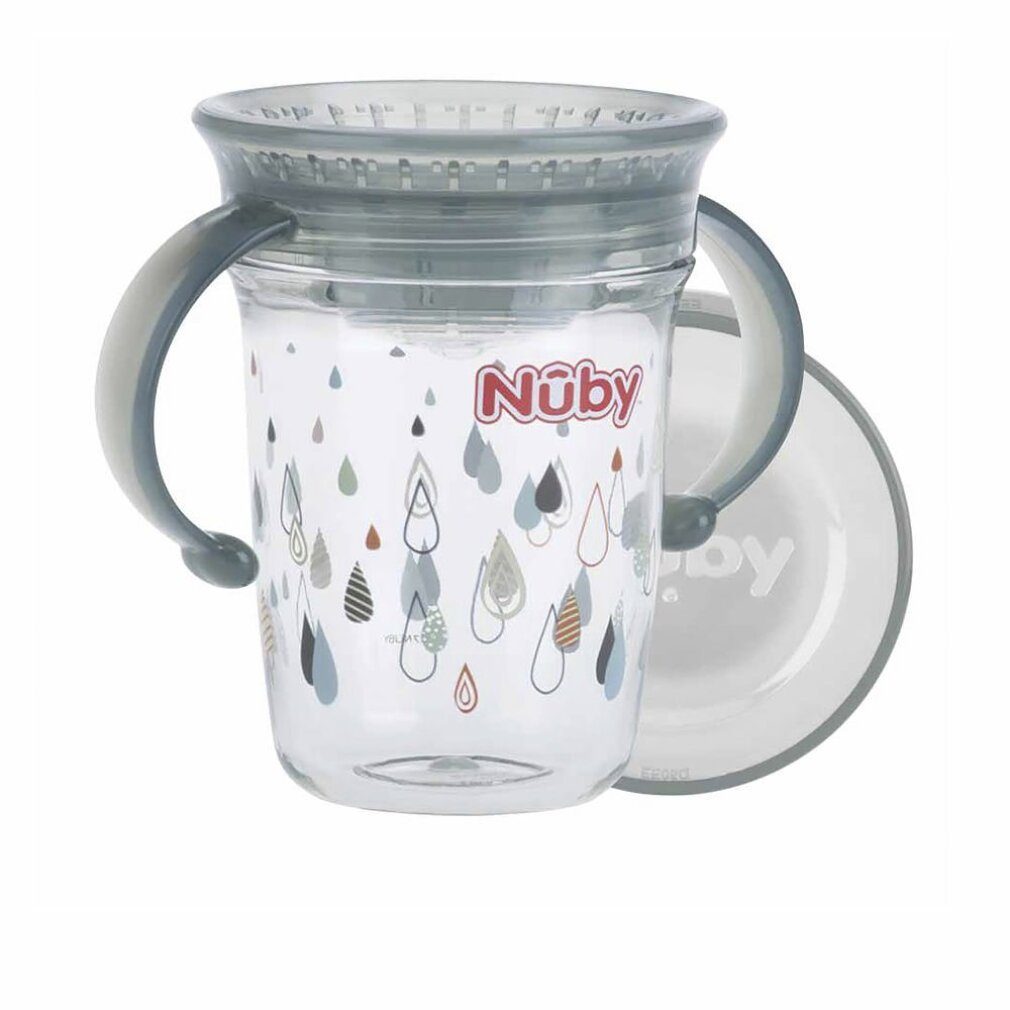 Nuby Babyflasche TAZA MÁGICA asas de Tritan? 6m+ #gris 240ml